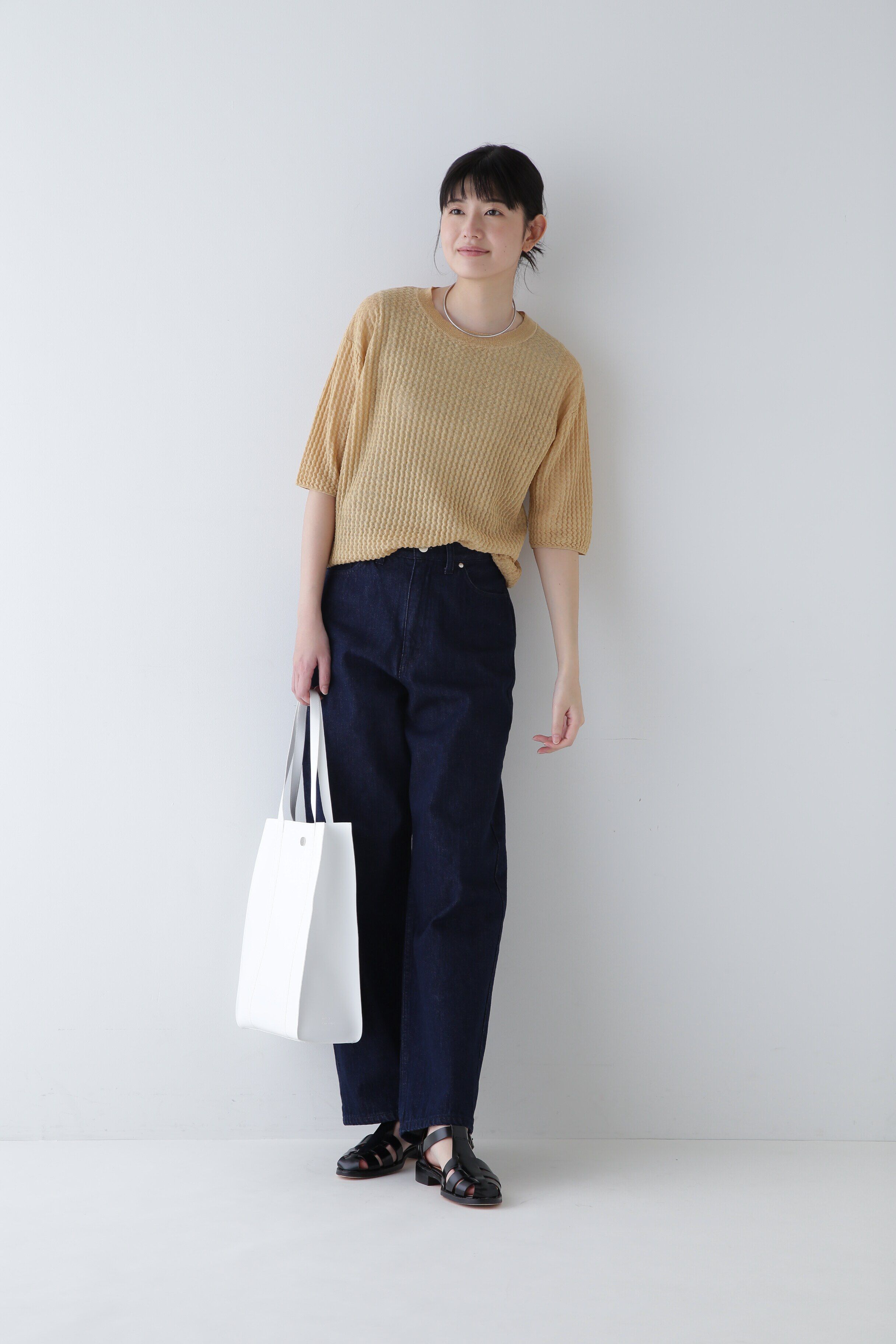  「◆ウエーブニットＴシャツ」|ニット・セーター|