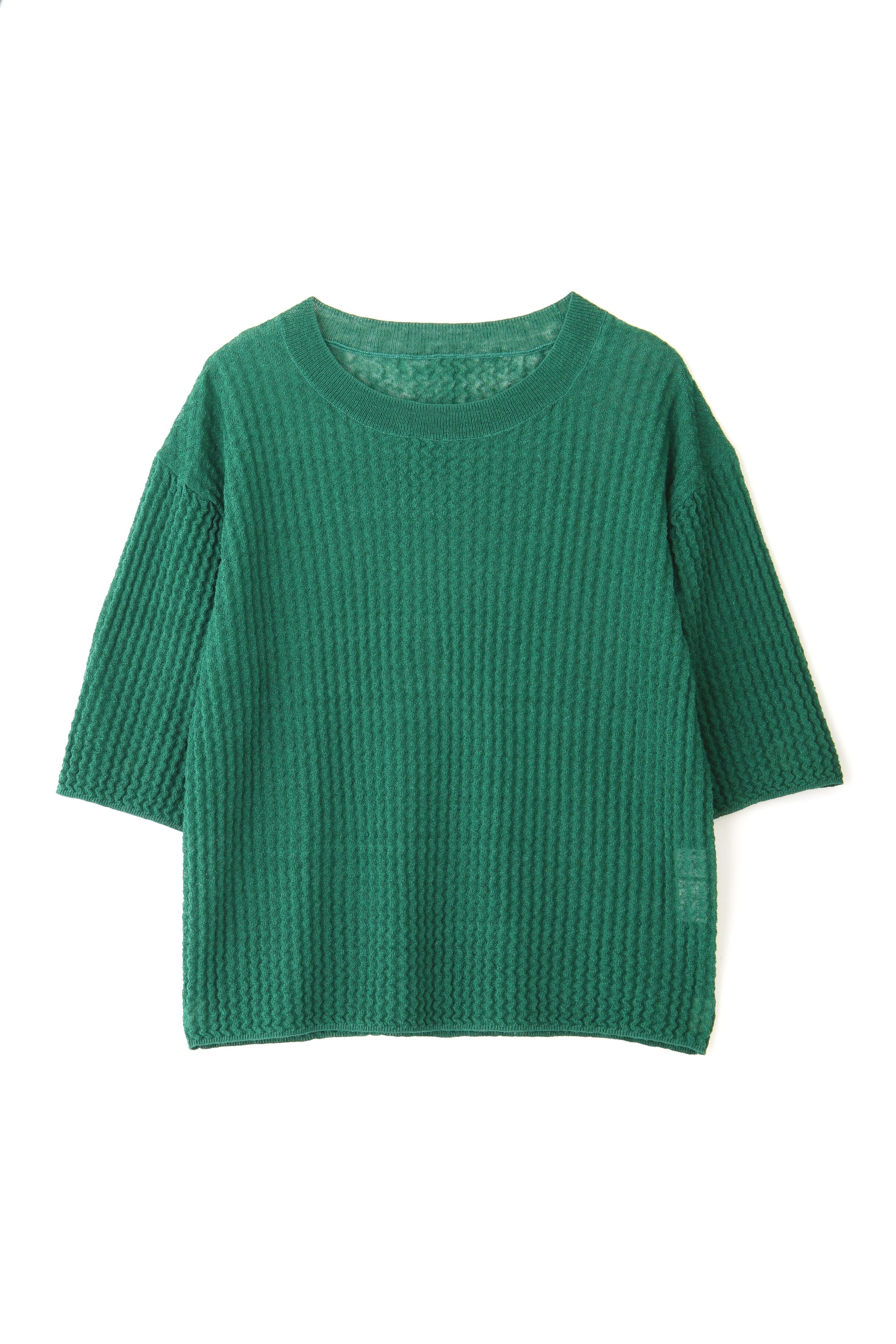  「◆ウエーブニットＴシャツ」|ニット・セーター|