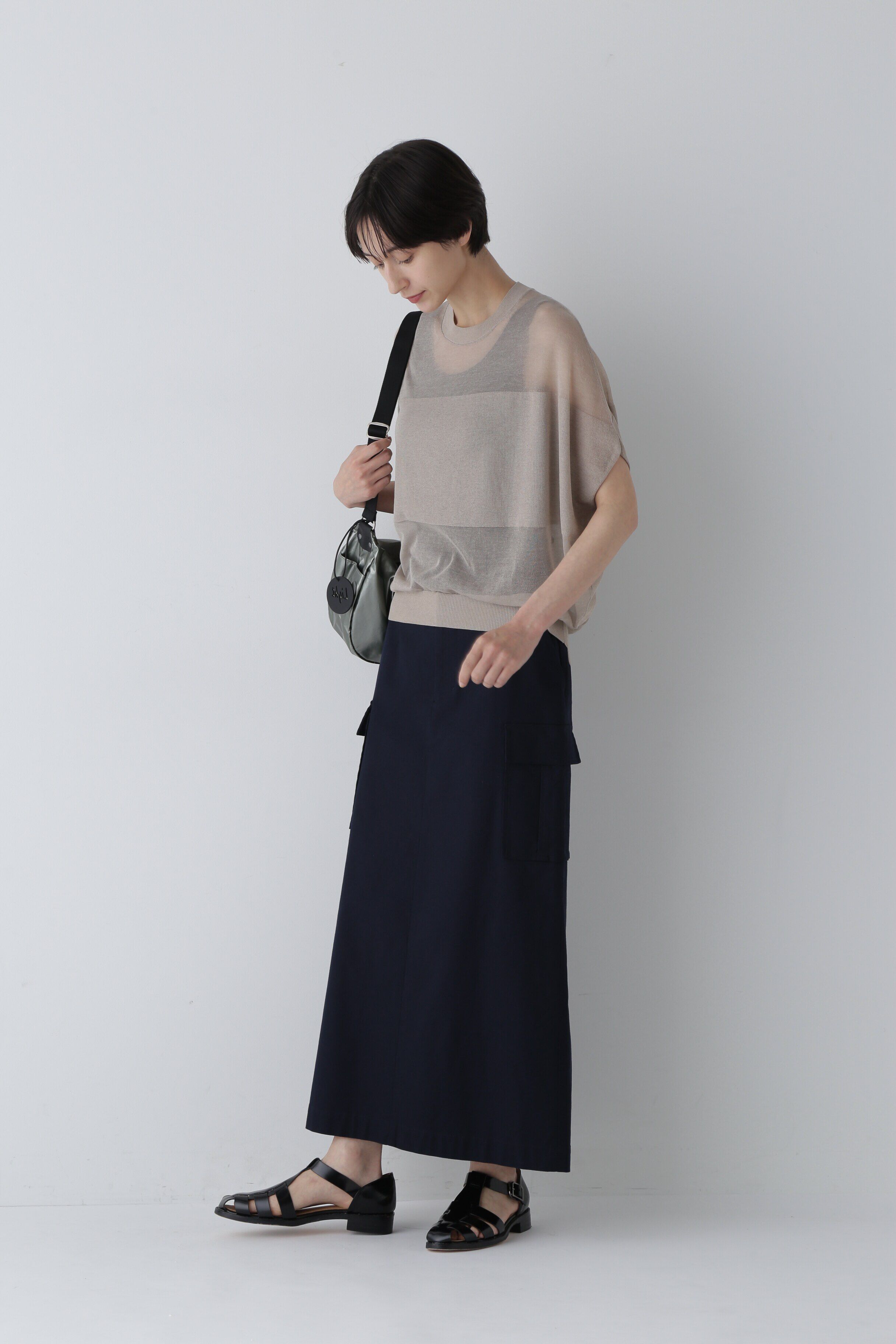  「◆オックスストレッチカーゴスカート」|スカート|