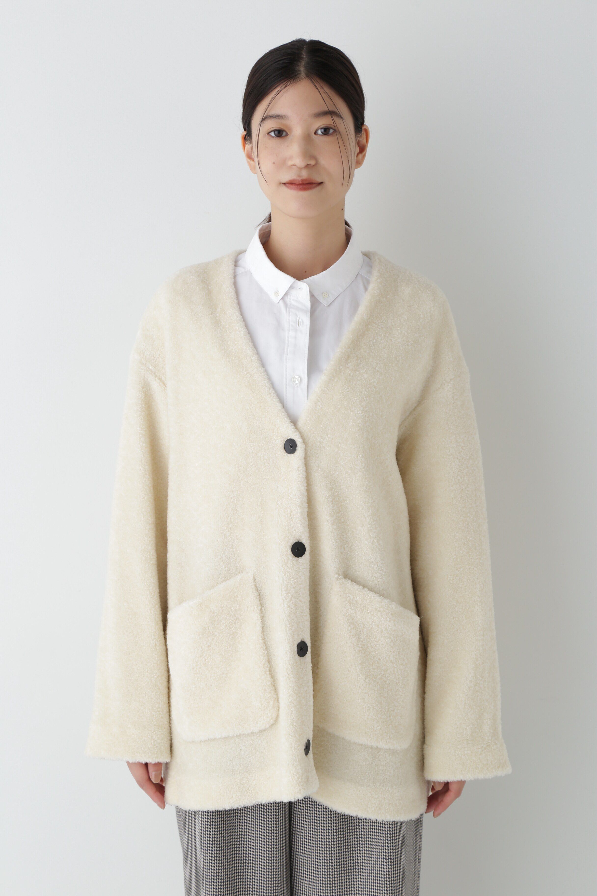  「◆トイプー起毛Ｖネックカーディガン」|Tシャツ・カットソー|