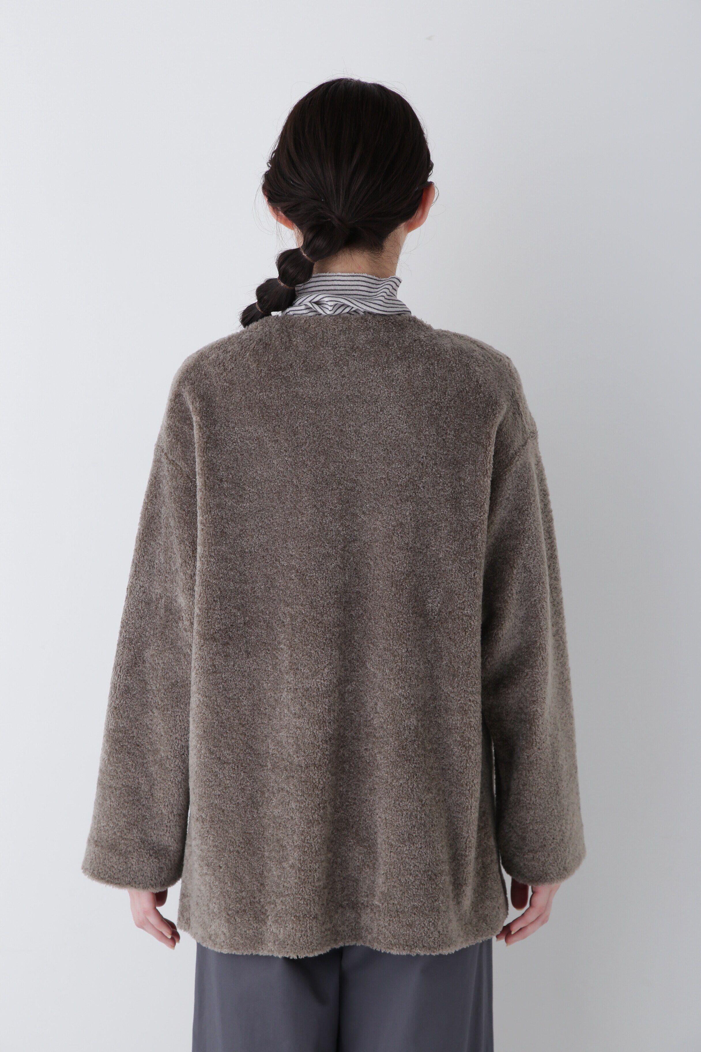  「◆トイプー起毛Ｖネックカーディガン」|Tシャツ・カットソー|