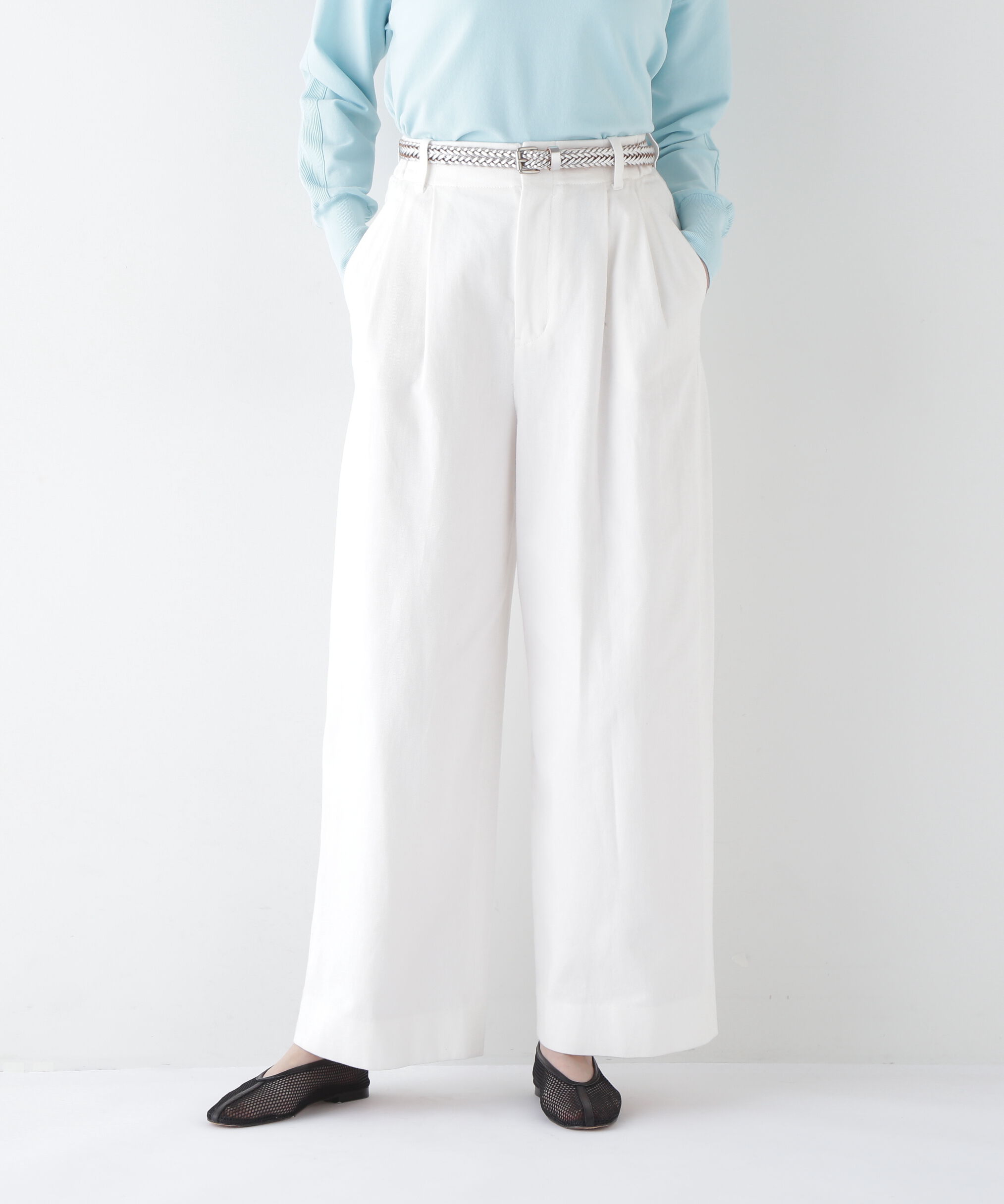  「◆コットン麻カツラギタックパンツ」|その他|