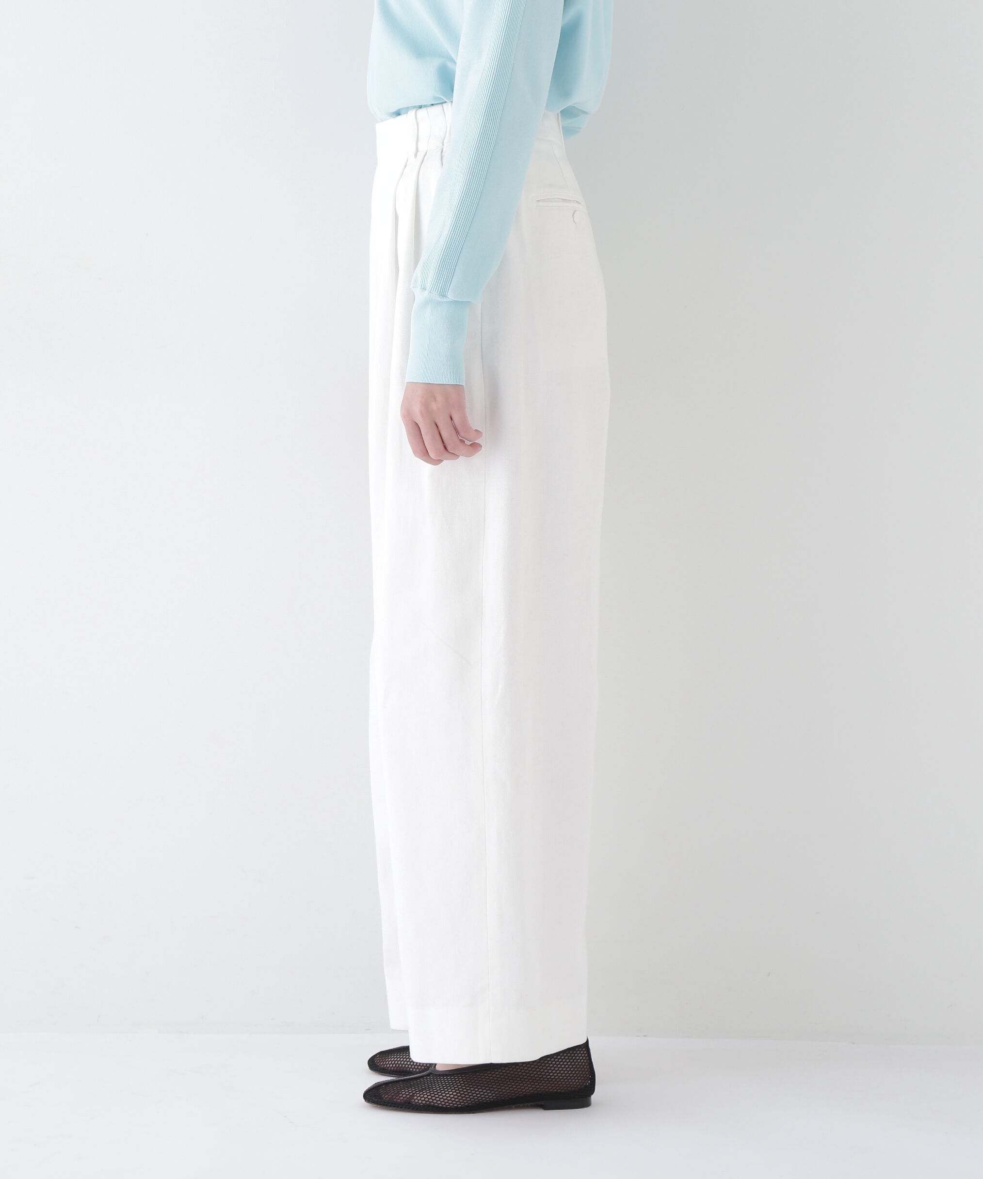  「◆コットン麻カツラギタックパンツ」|その他|