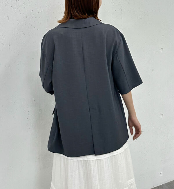 archives「ハーフスリーブ麻調テーラードジャケット」|テーラードジャケット|