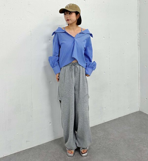 archives「２ｗａｙオフショルストライプシャツ」|シャツ・ブラウス|