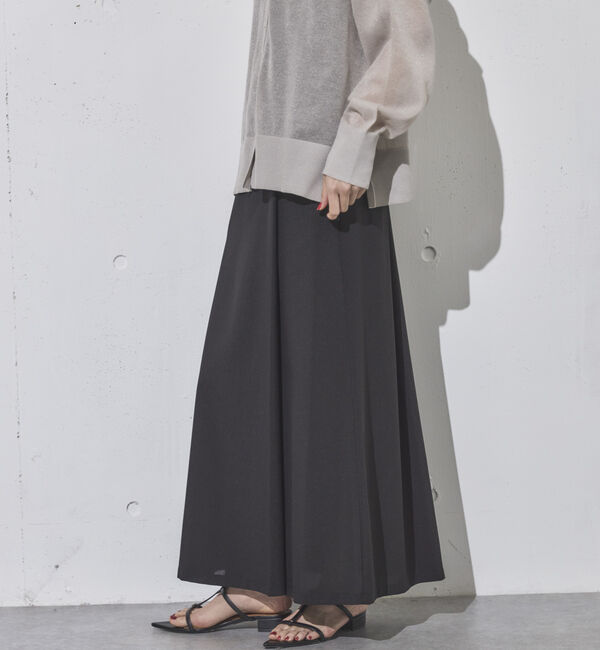 Doux archives「ドライジョーゼットラップ風スカート」|スカート|BLACK