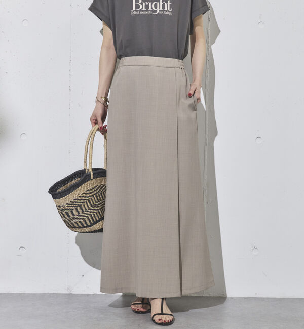 Doux archives「ドライジョーゼットラップ風スカート」|スカート|BEIGE