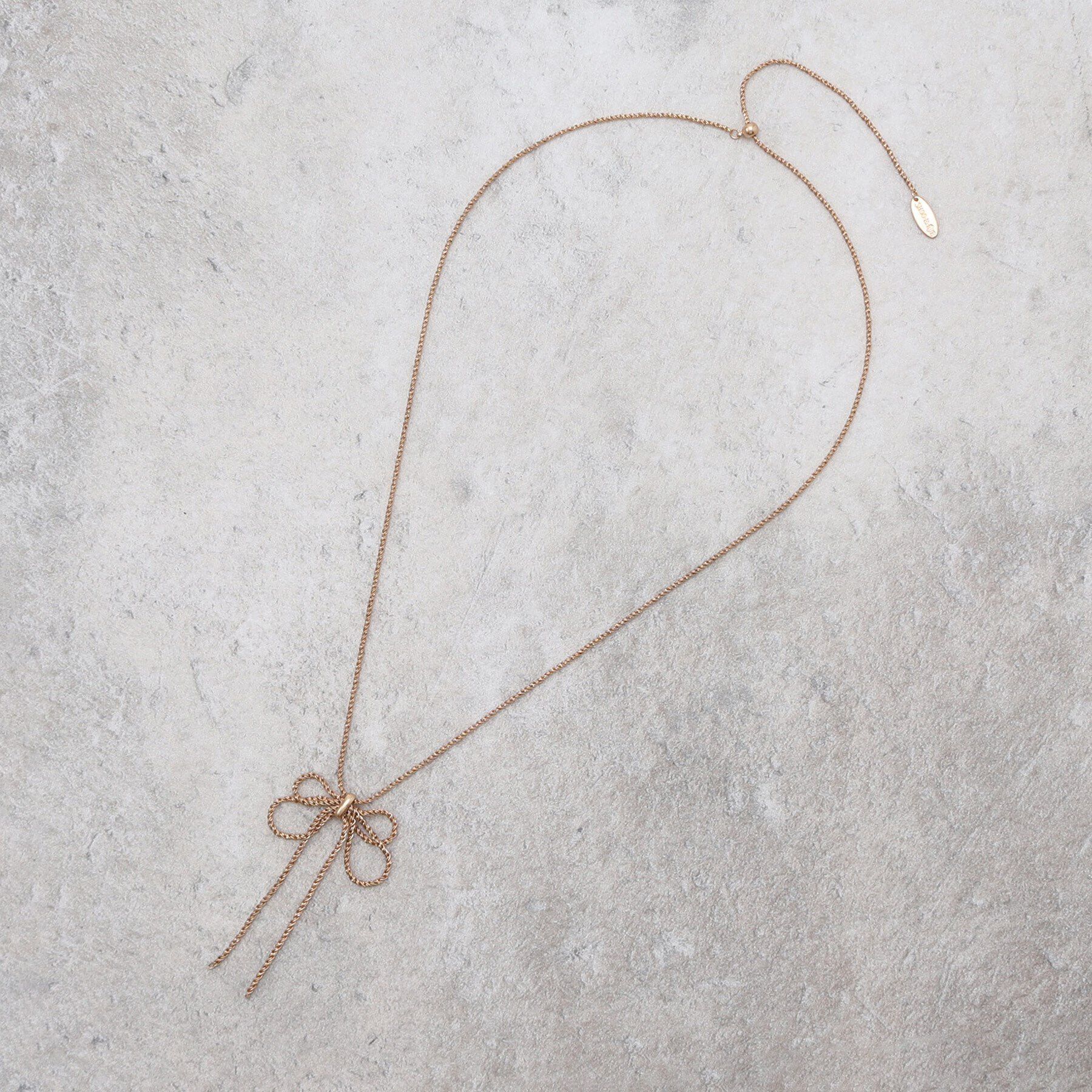 SHOO･LA･RUE「たれリボンネックレス」|ネックレス|