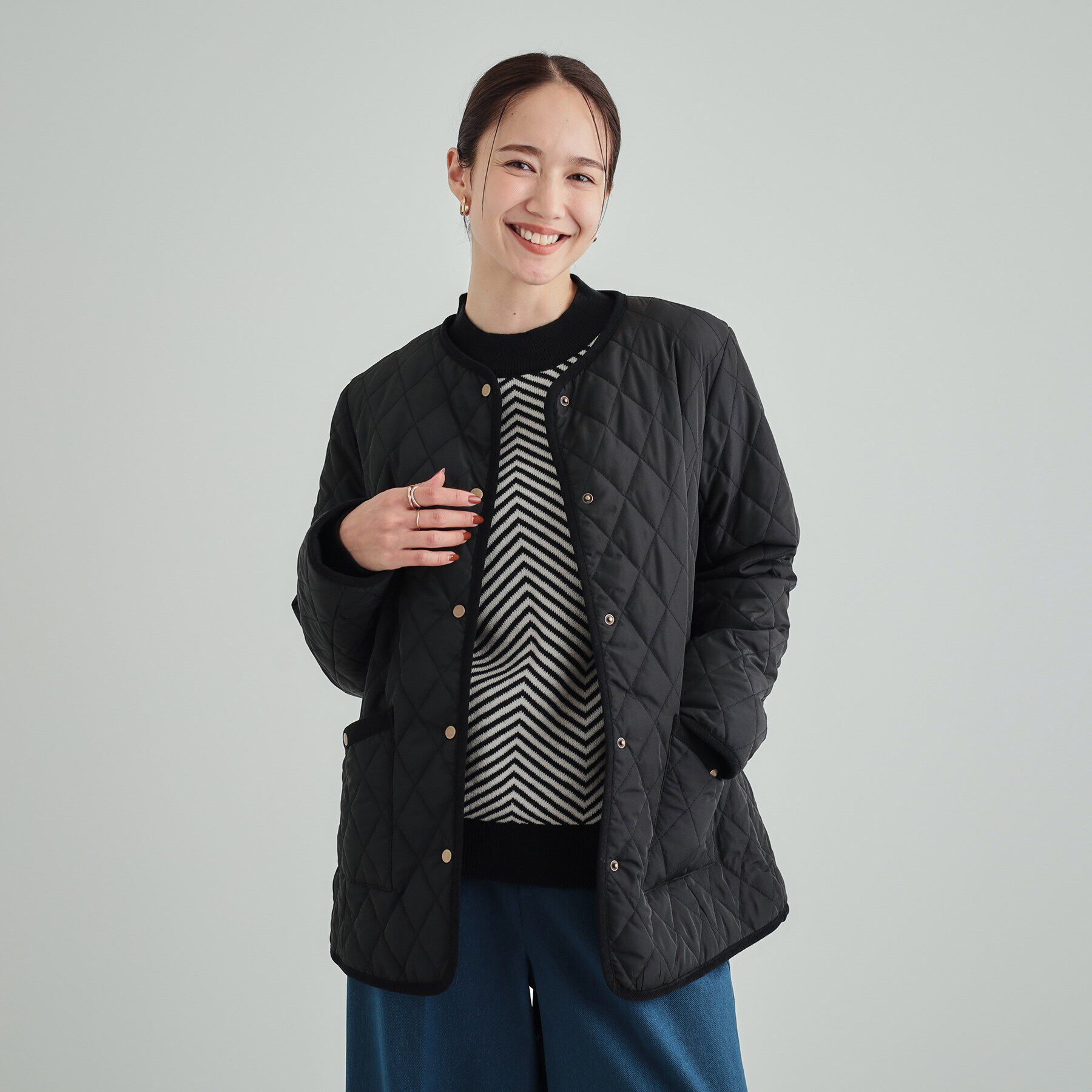 SHOO･LA･RUE「【高レビュー/フード取り外し可】大人カジュアルなキルトジャケット」|その他|