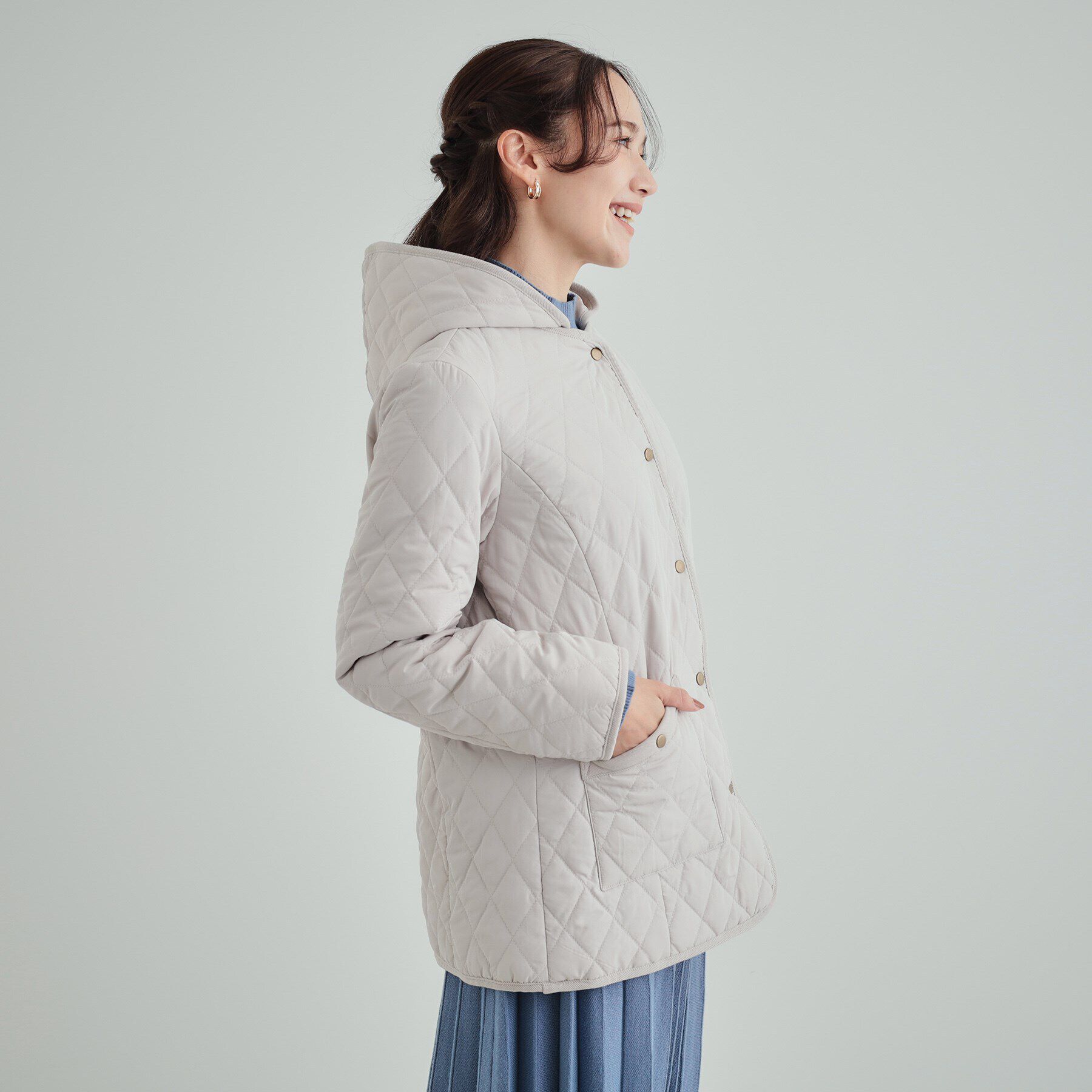 SHOO･LA･RUE「【高レビュー/フード取り外し可】大人カジュアルなキルトジャケット」|その他|