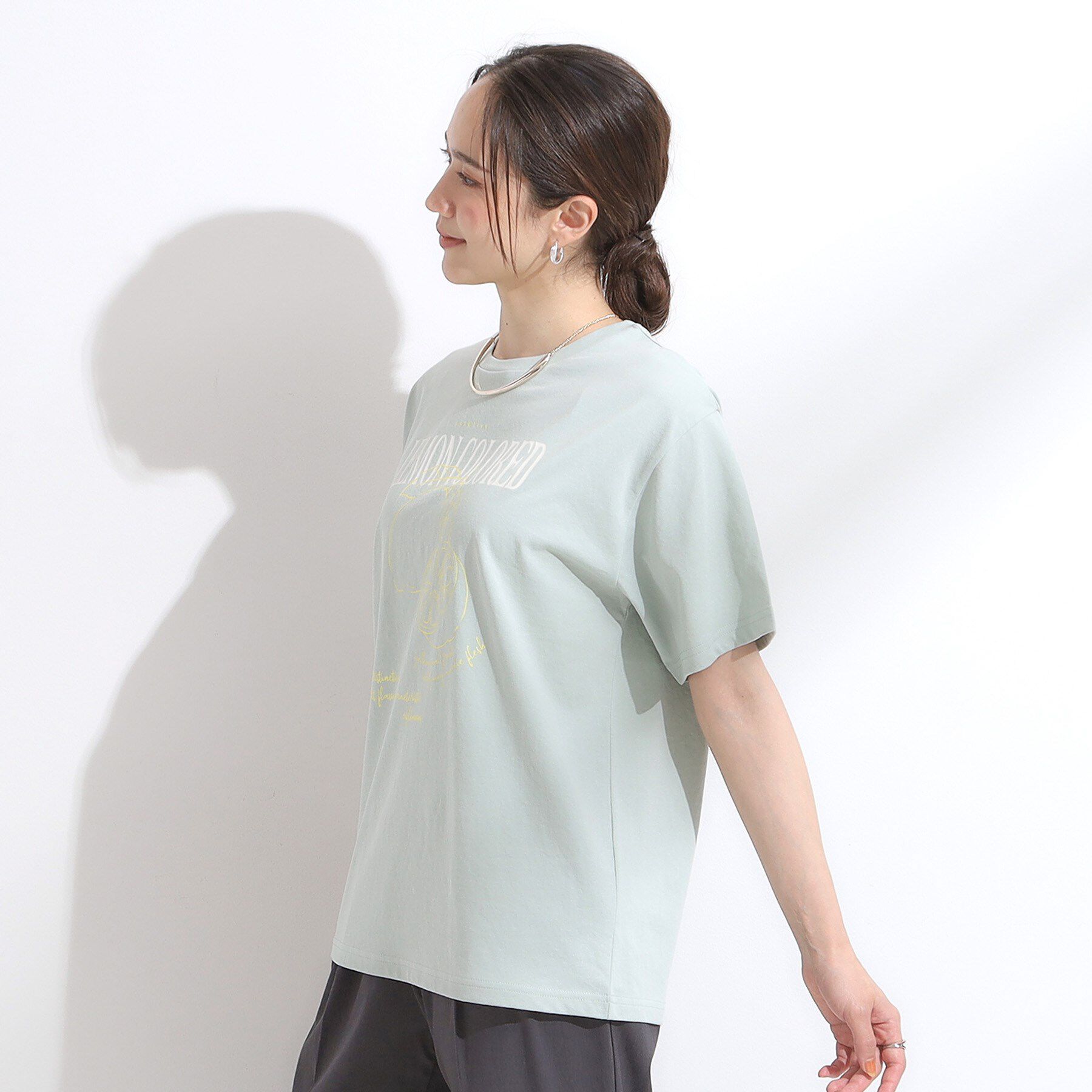 SHOO･LA･RUE「【洗える/S-LL/ひんやり/UV】選べる6柄 プリントTシャツ」|Tシャツ・カットソー|