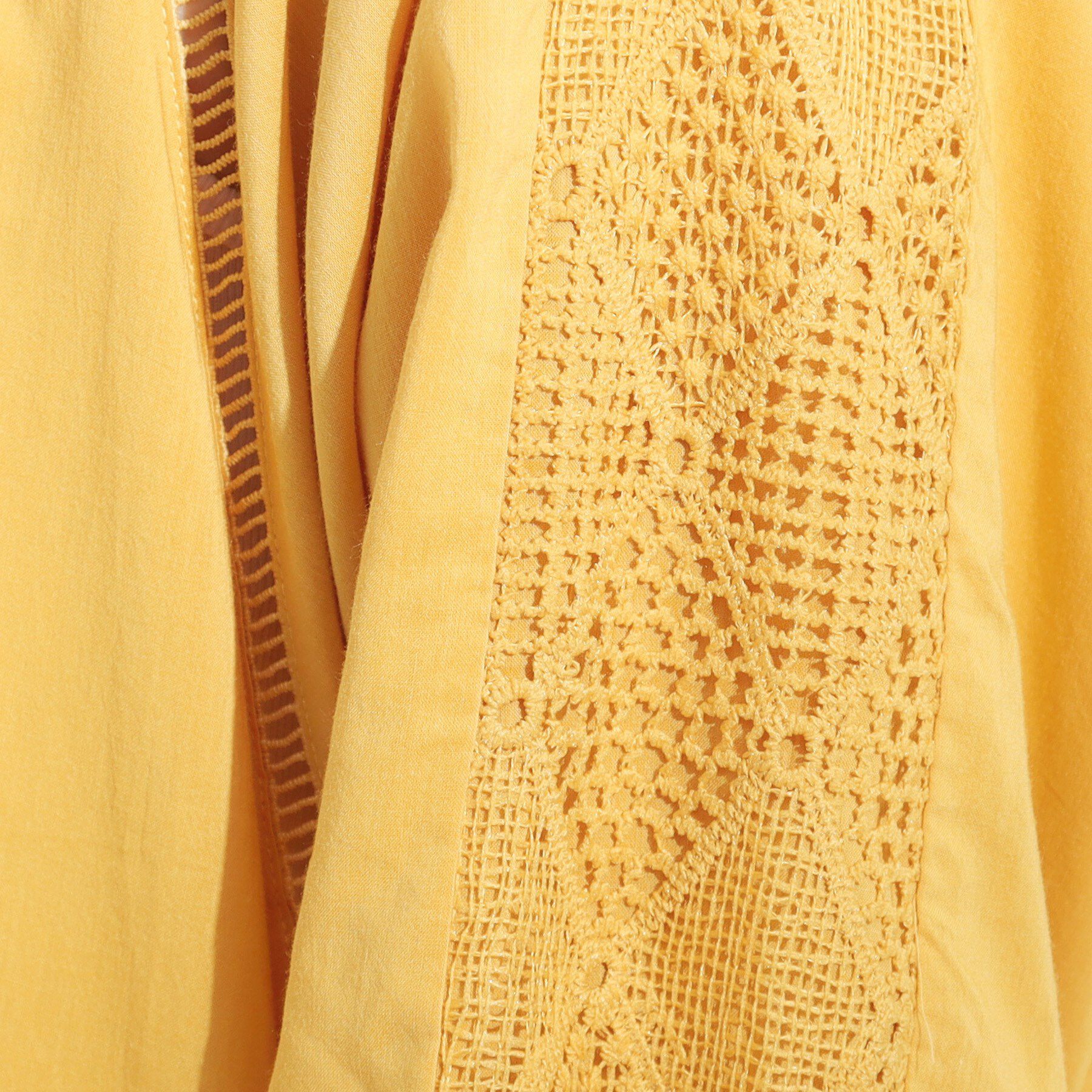 SHOO･LA･RUE「【S-LL】お袖デザインが華やか はしごレースチュニック」|チュニック|