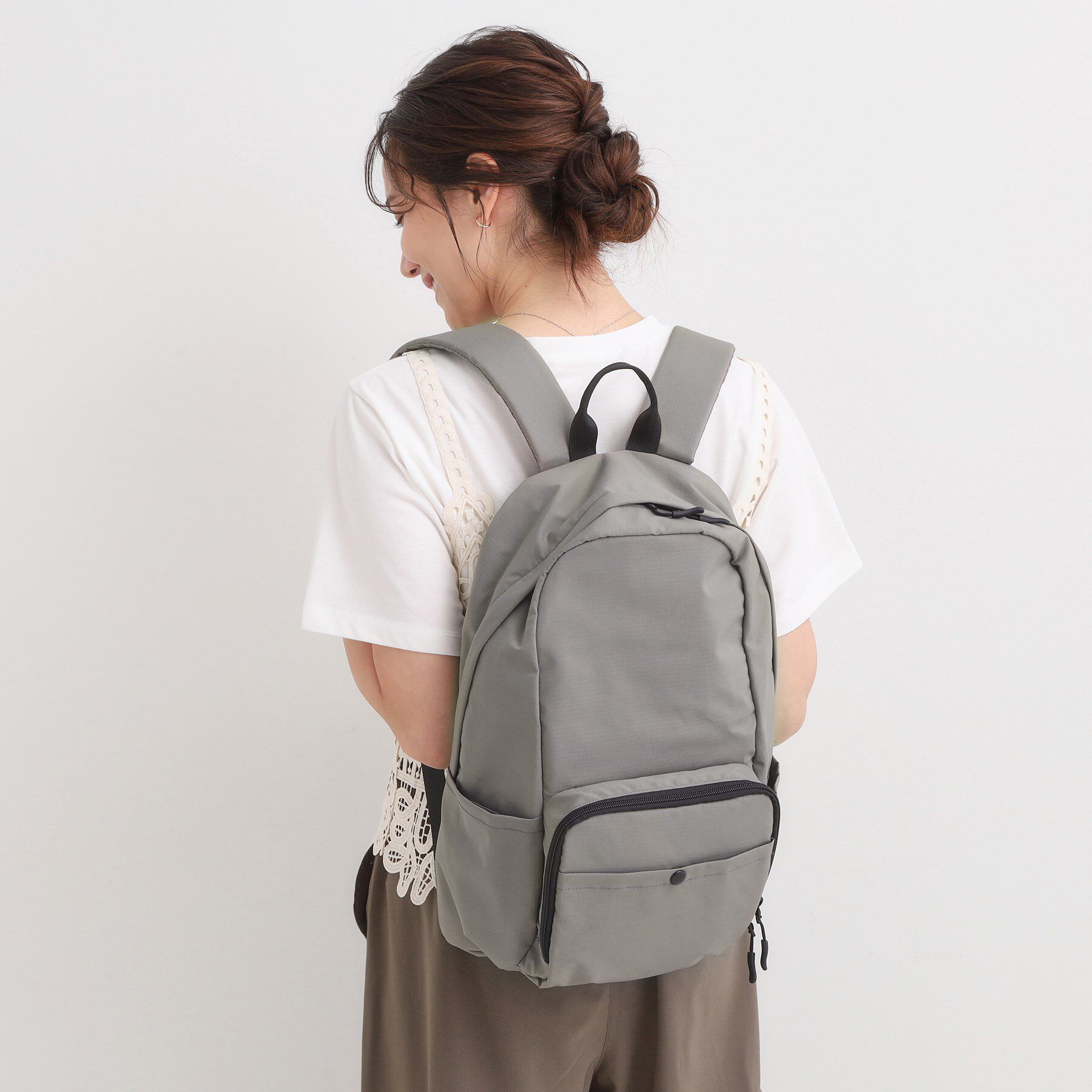 SHOO･LA･RUE「【撥水】立体ポケットリュック」|リュック|