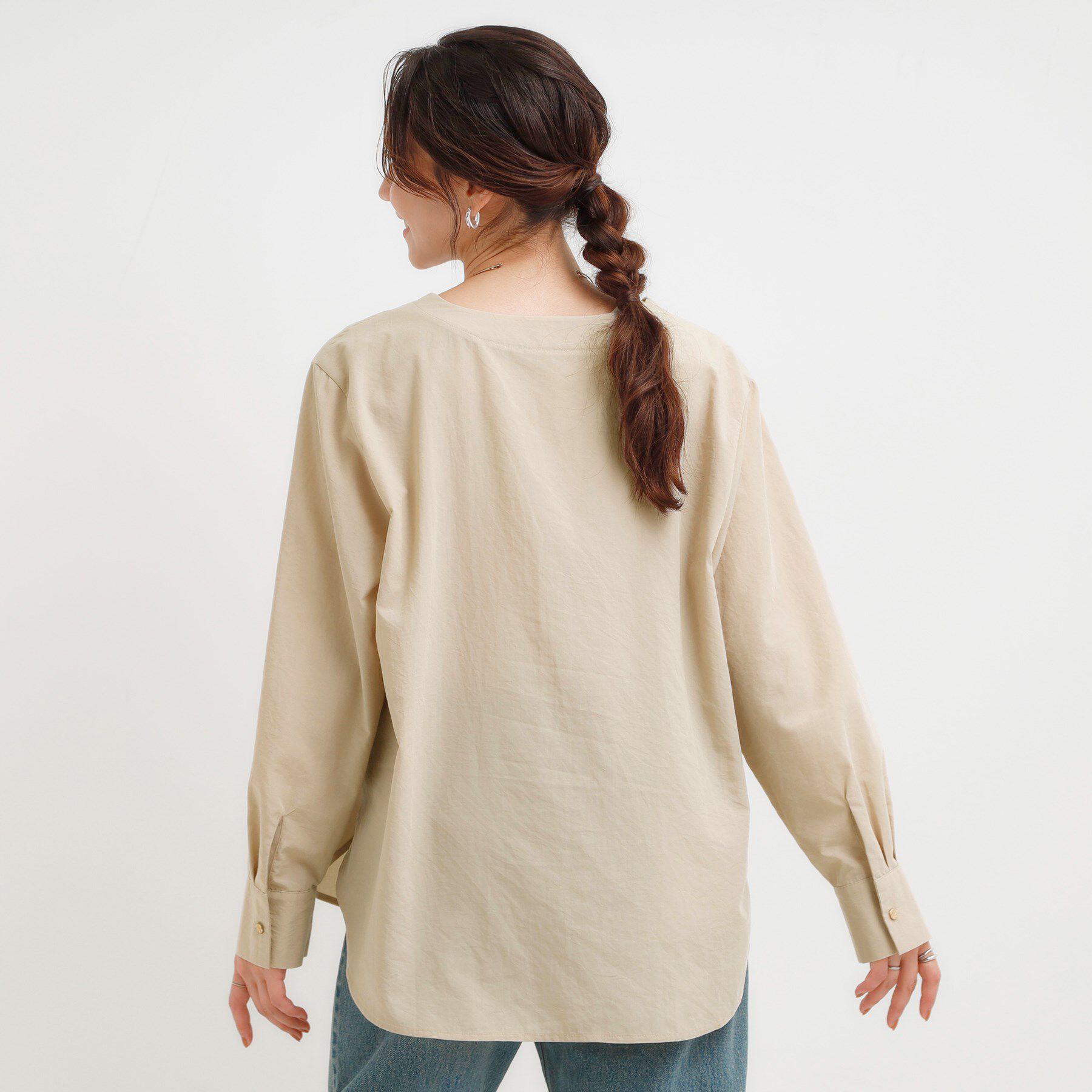 SHOO･LA･RUE「リラックス感のある オープンカラーシャツ」|シャツ・ブラウス|