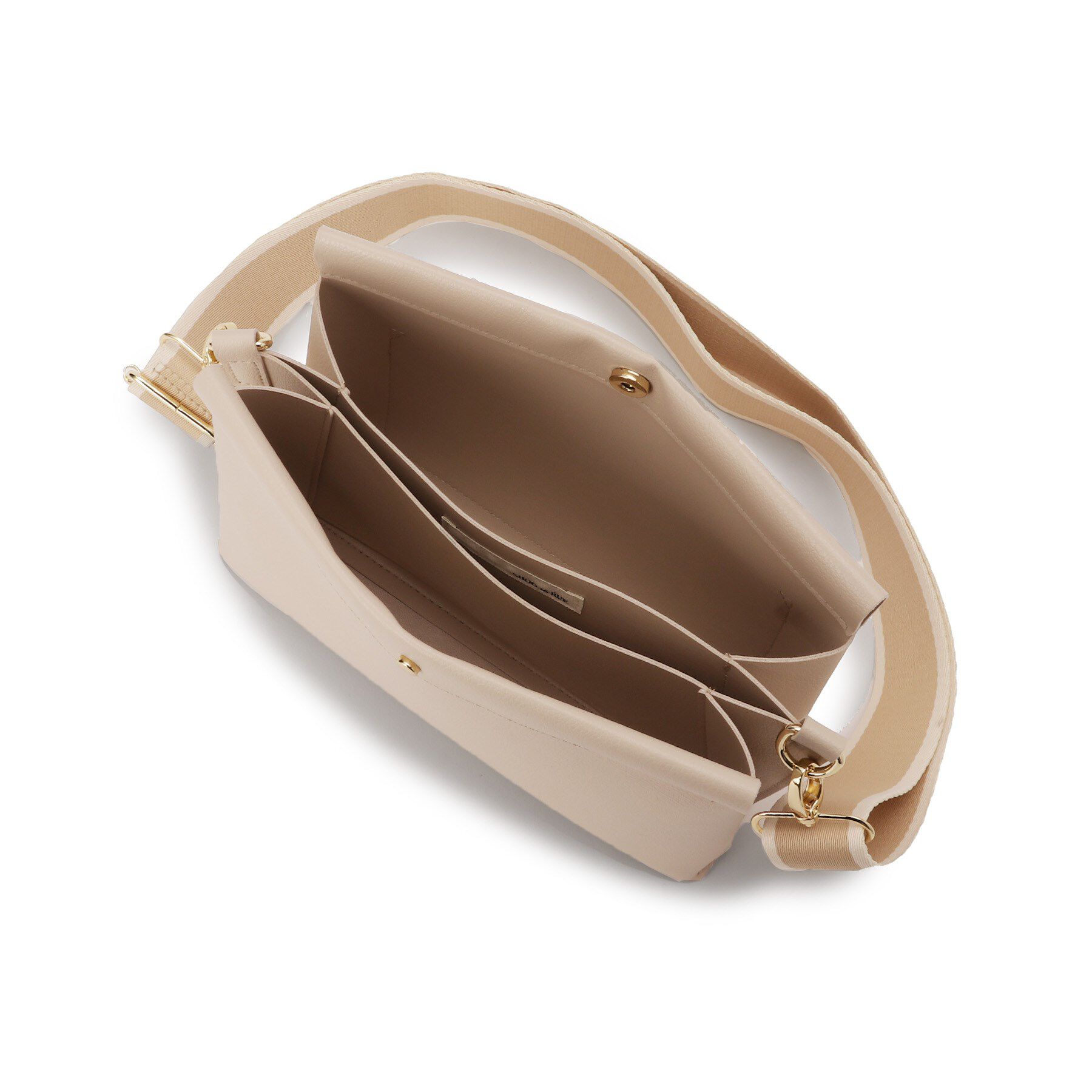 SHOO･LA･RUE「配色ベルトがアクセント 3層ショルダーバッグ」|ショルダー・メッセンジャー|