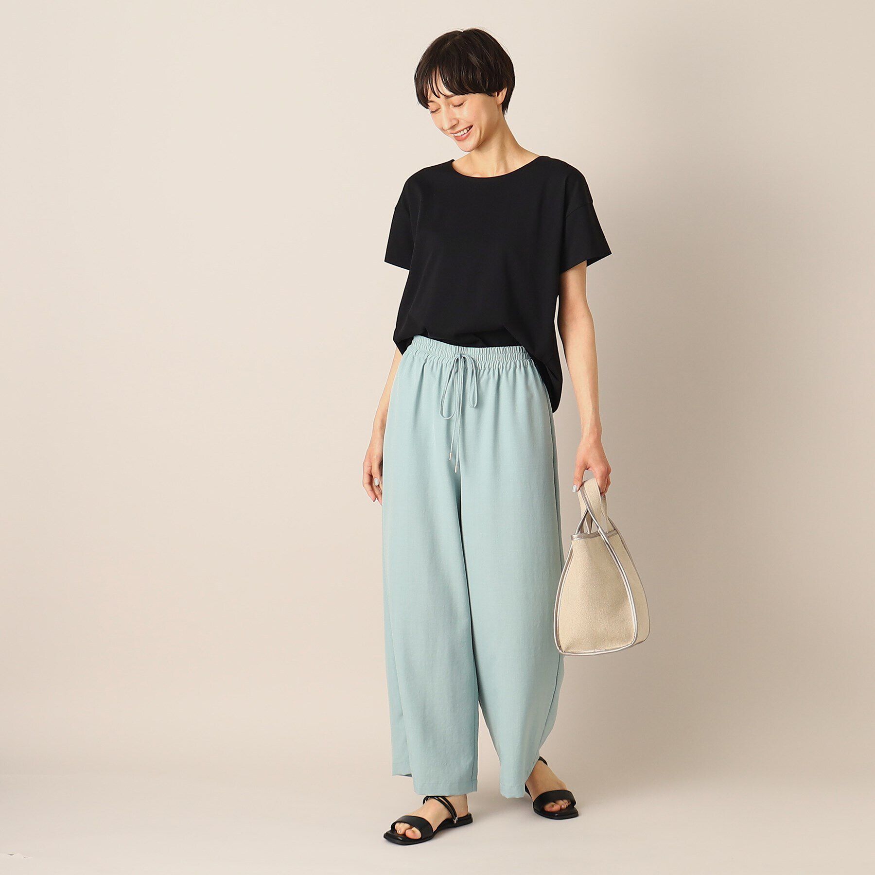 Dessin「【洗える】バックタックコクーンカットソー」|Tシャツ・カットソー|