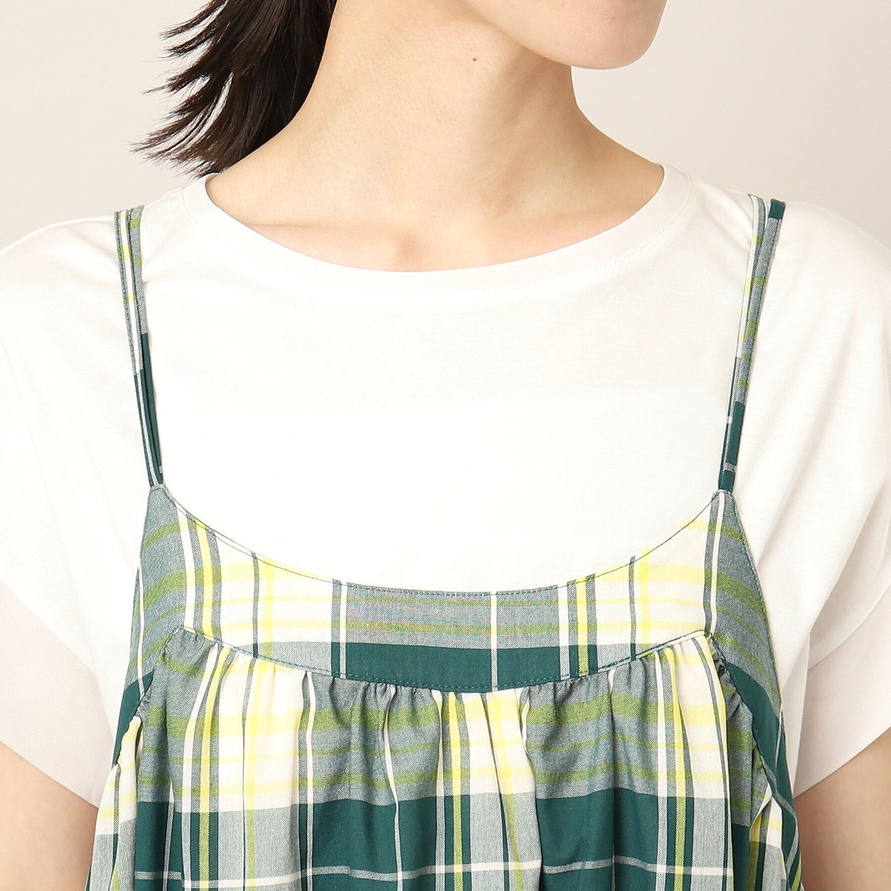 Dessin「【洗える】アソート柄キャミドレス」|ワンピース|