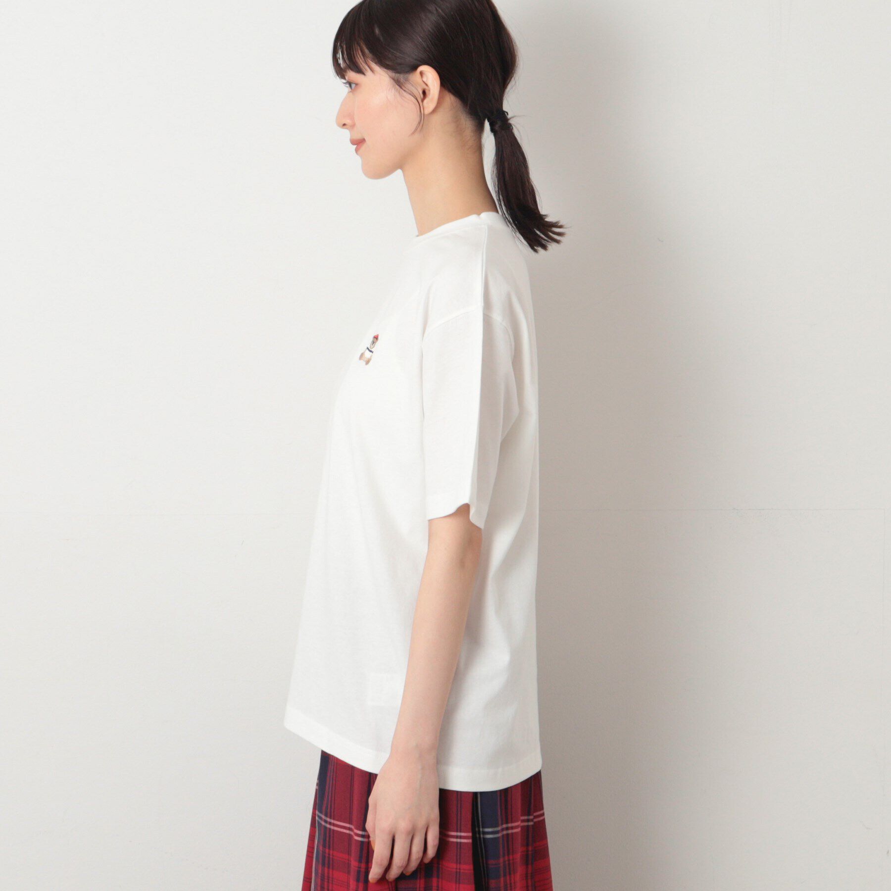 Dessin「【ユニセックス・洗える】ベアワンポイントTシャツ」|Tシャツ・カットソー|