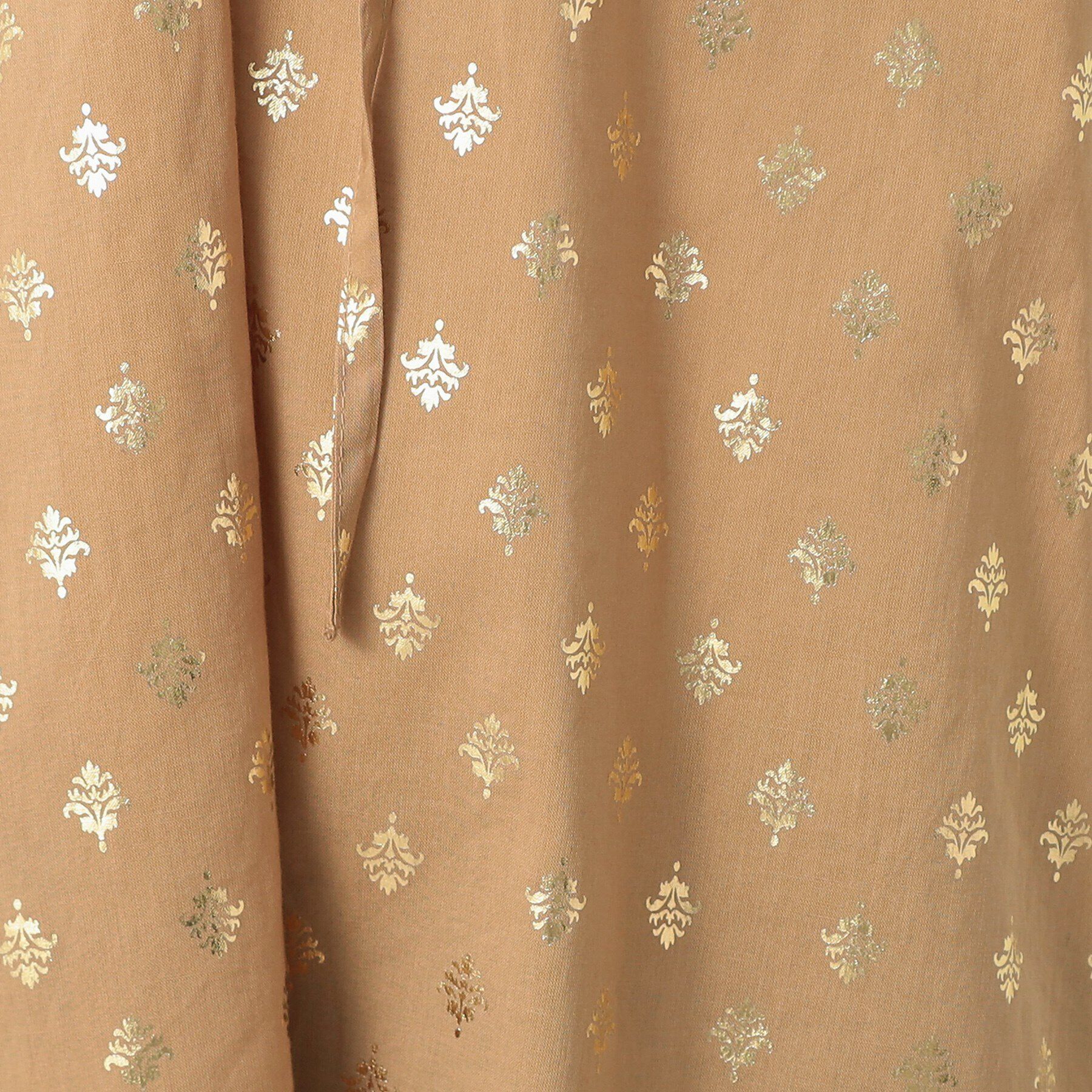 Dessin「【洗える】箔プリントフリルネックブラウス」|シャツ・ブラウス|