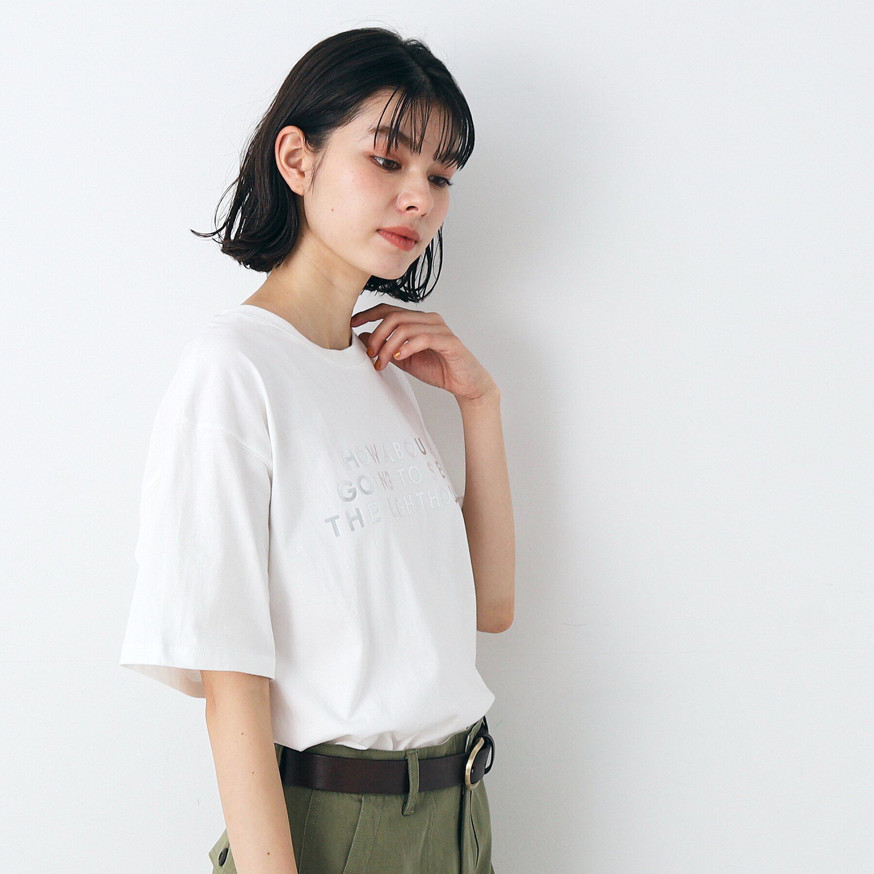 Dessin「レタード箔プリントTシャツ（XS～L）」|Tシャツ・カットソー|