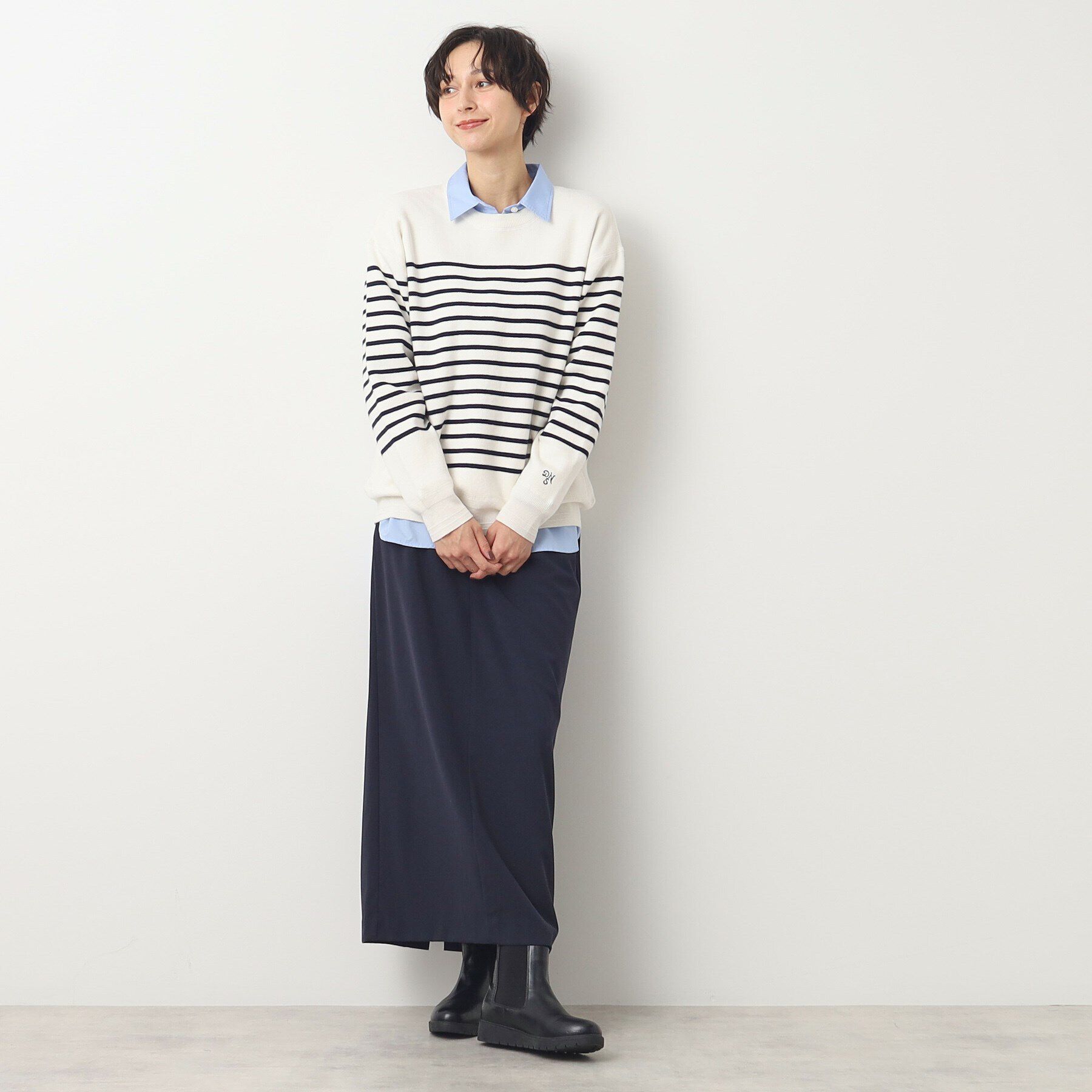 Dessin「【ユニセックス・洗える】コットンカシミヤケーブルニット」|ニット・セーター|