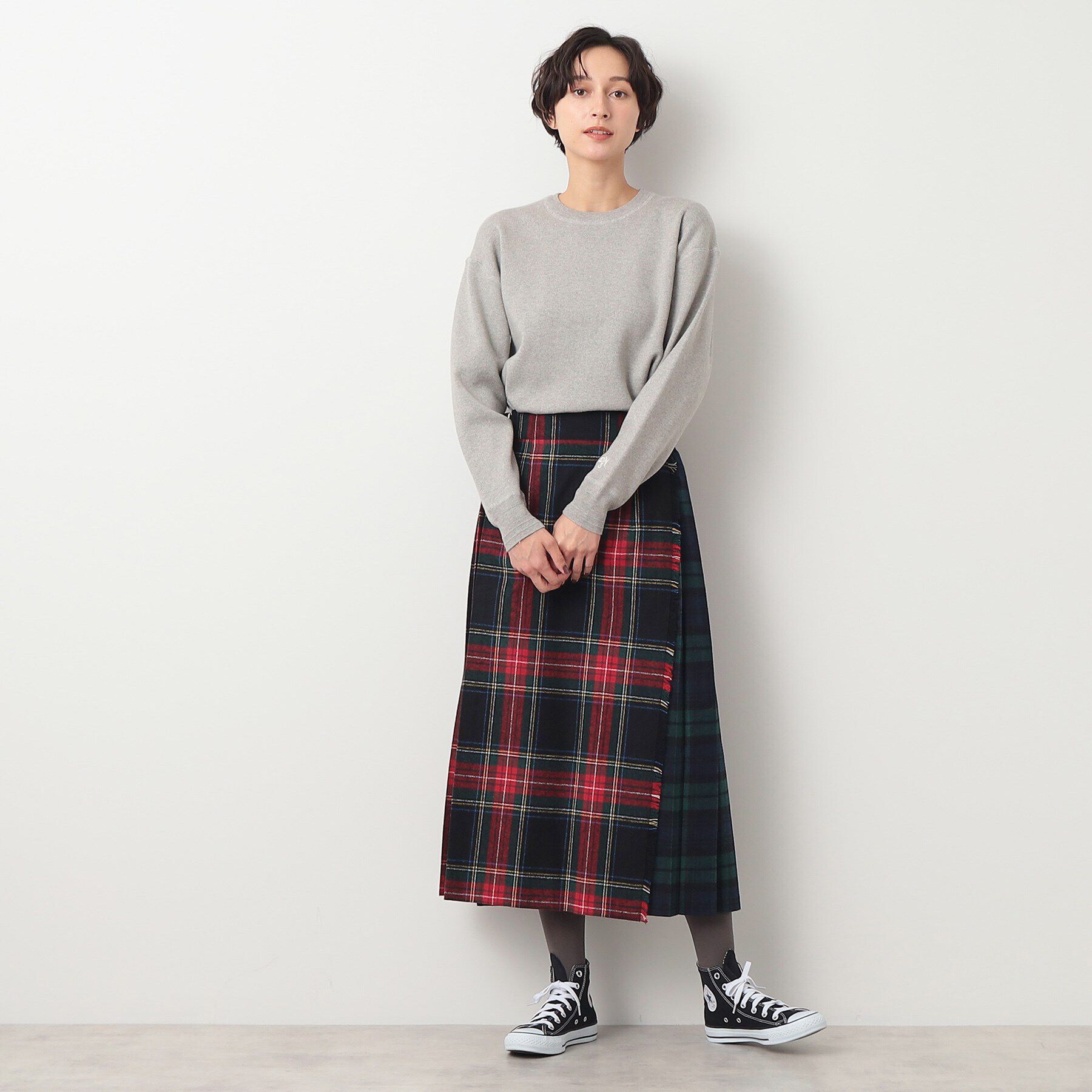 Dessin「【ユニセックス・洗える】コットンカシミヤケーブルニット」|ニット・セーター|