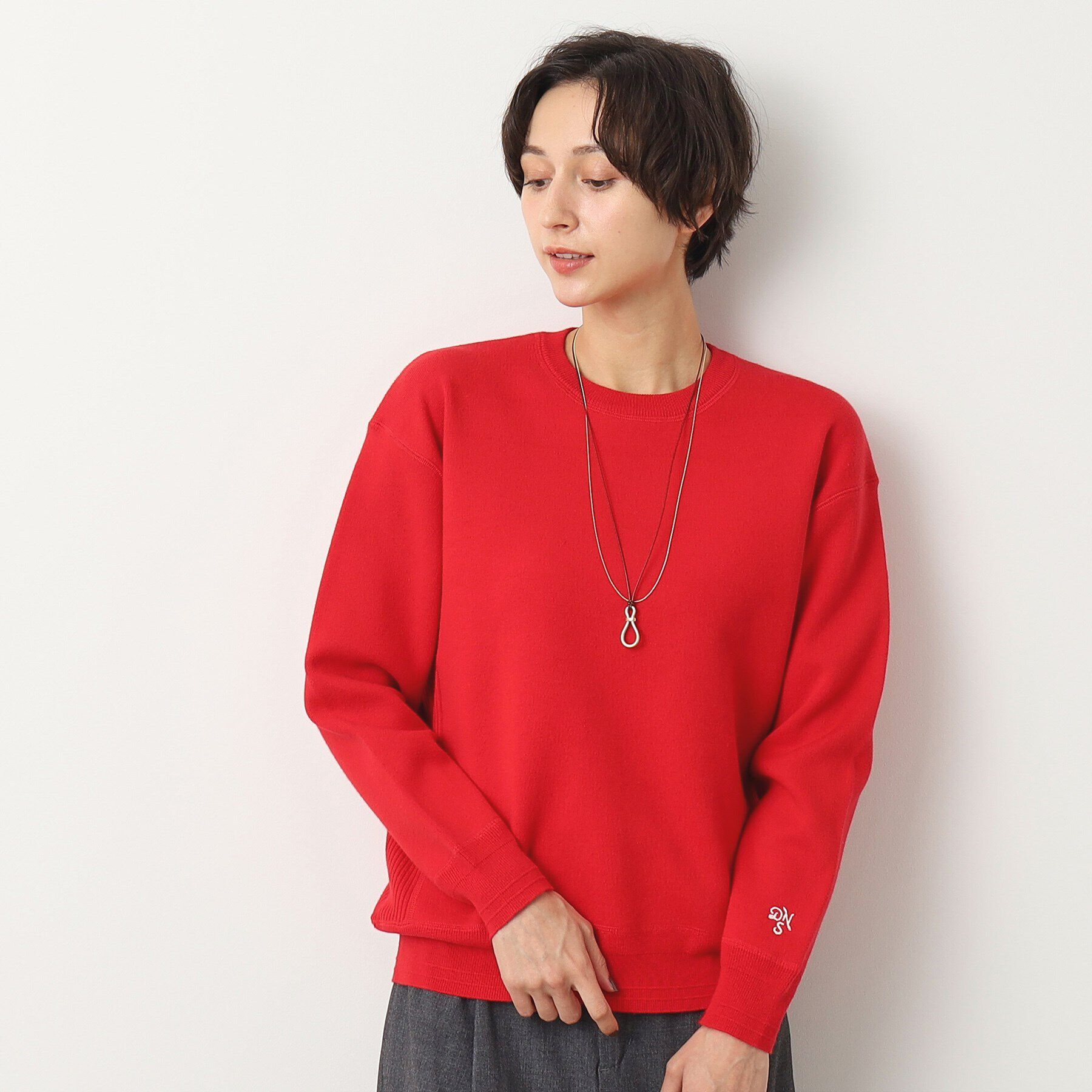 Dessin「【ユニセックス・洗える】コットンカシミヤケーブルニット」|ニット・セーター|