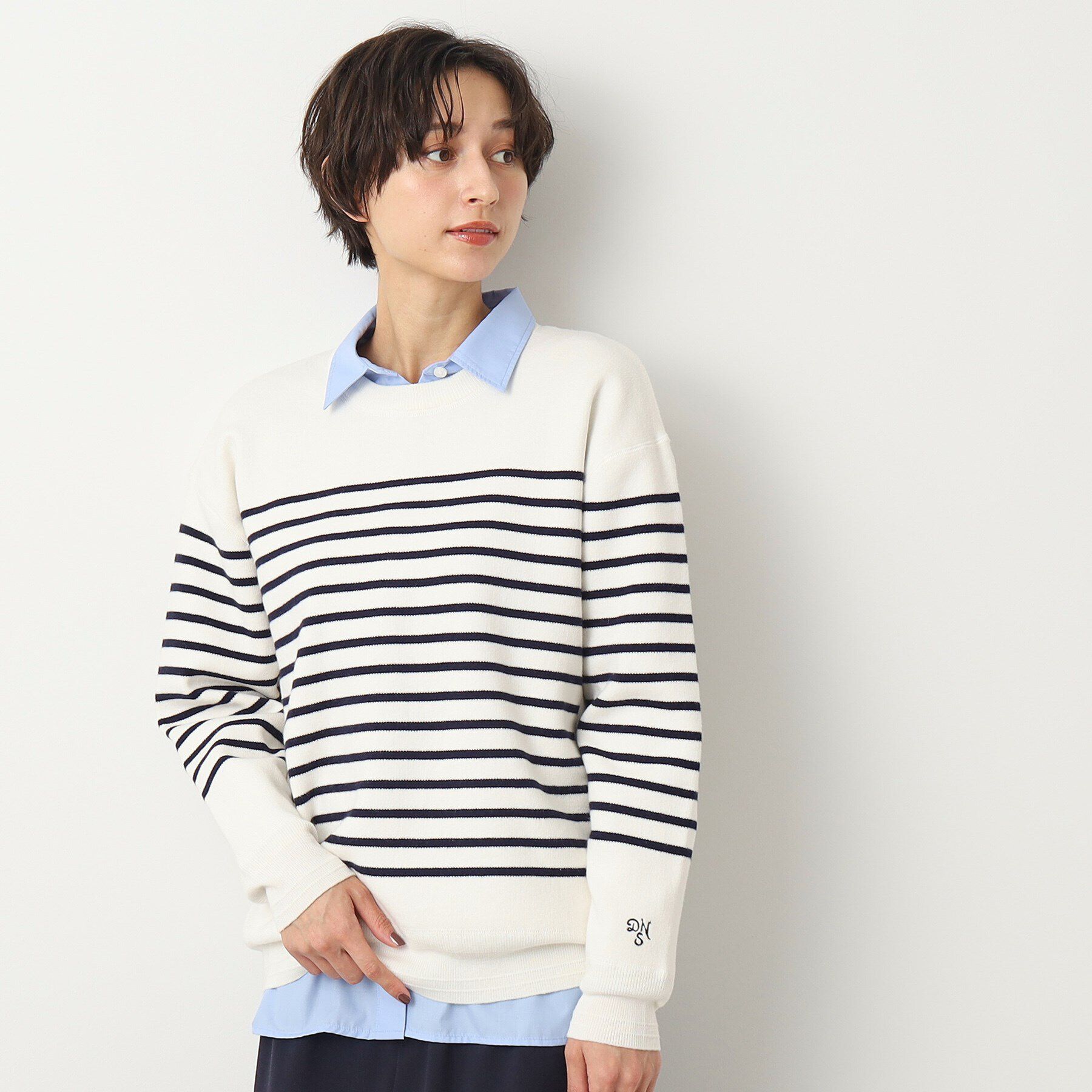 Dessin「【ユニセックス・洗える】コットンカシミヤケーブルニット」|ニット・セーター|