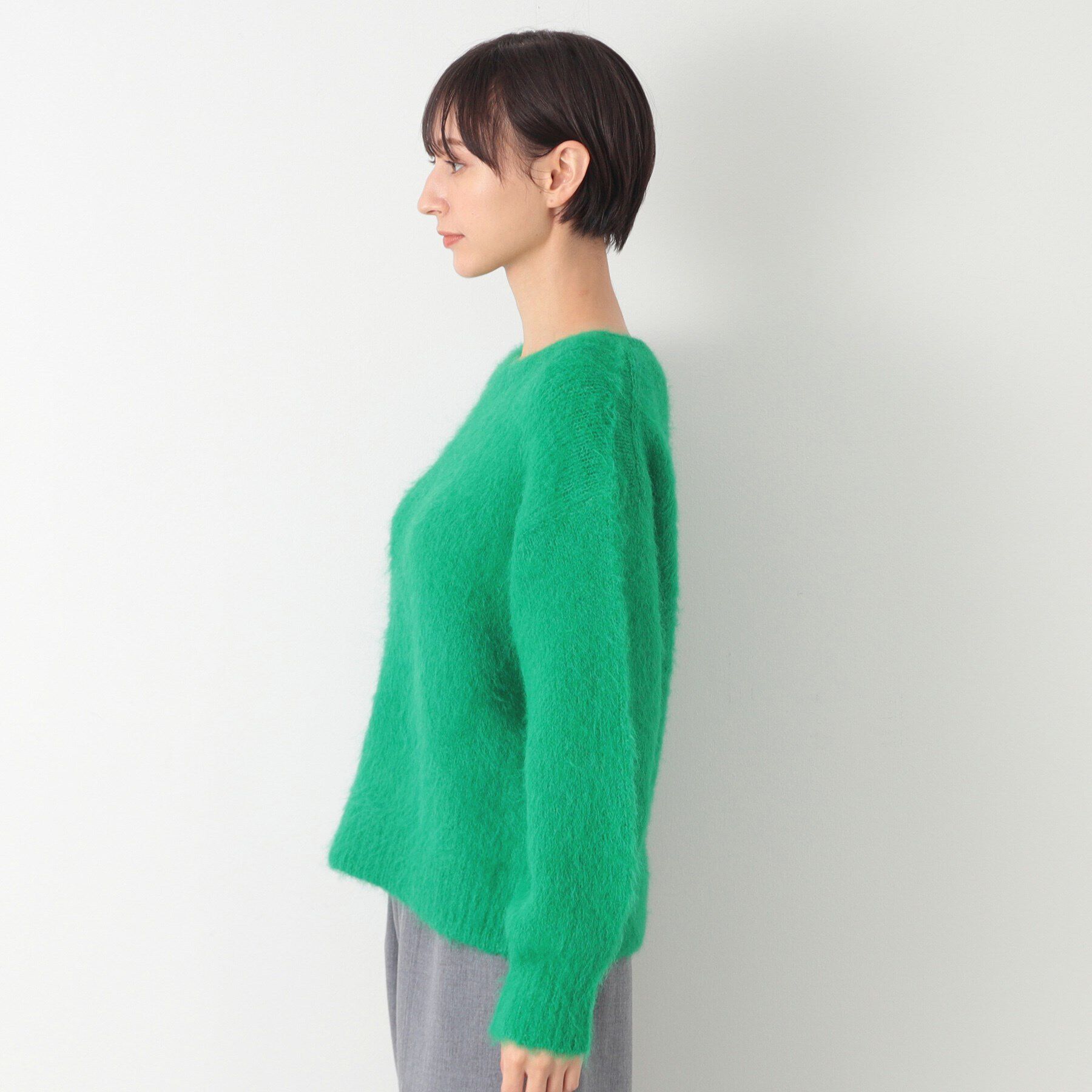 Dessin「【洗える】シャギークルーネックニット」|ニット・セーター|