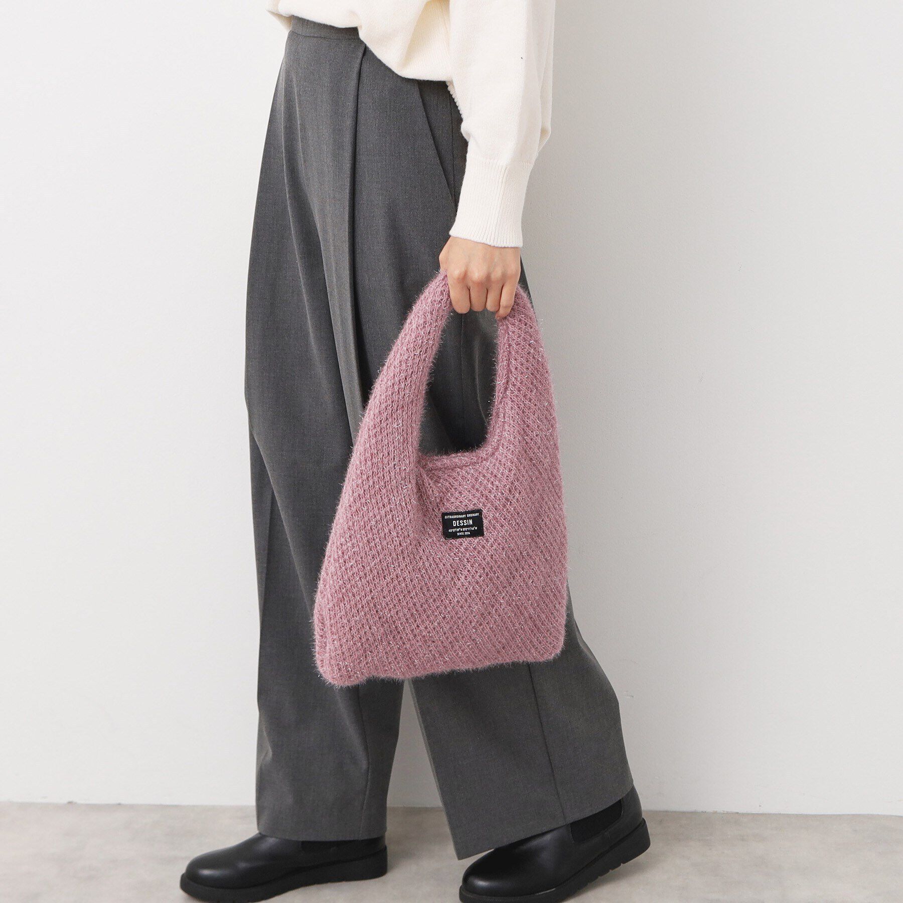 Dessin「ラメニットトート」|トートバッグ|