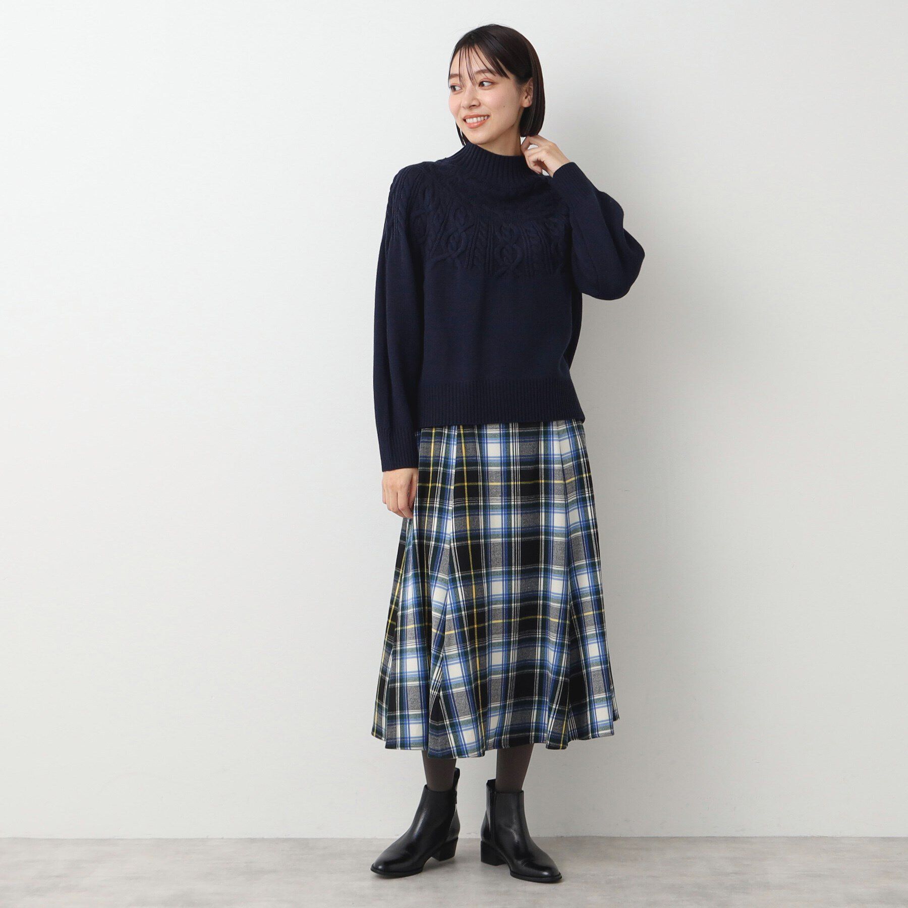 Dessin「【洗える・4サイズ展開】求心ケーブルニット（XS～L）」|ニット・セーター|