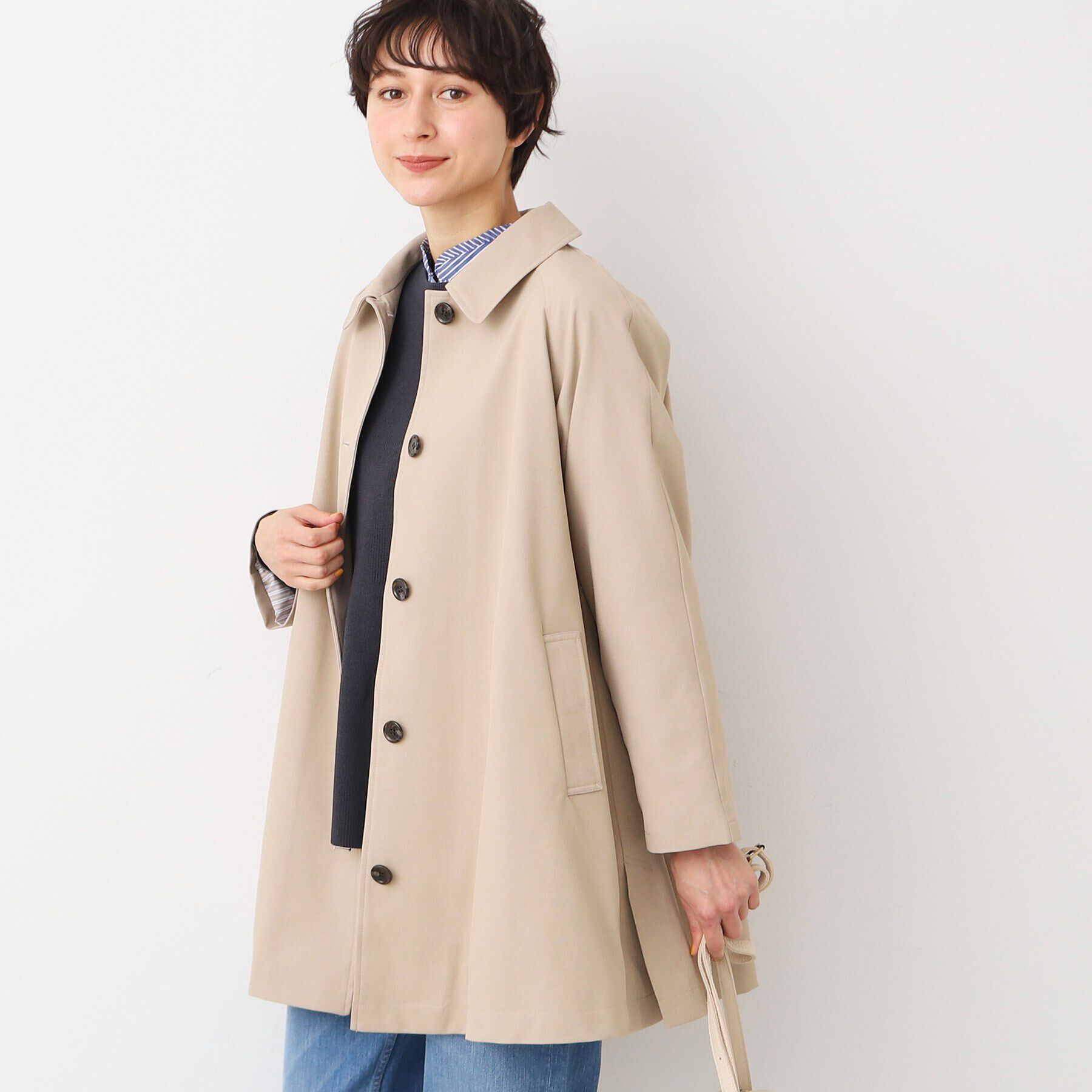 Dessin「【撥水】ステンカラーテントラインコート」|ステンカラーコート|