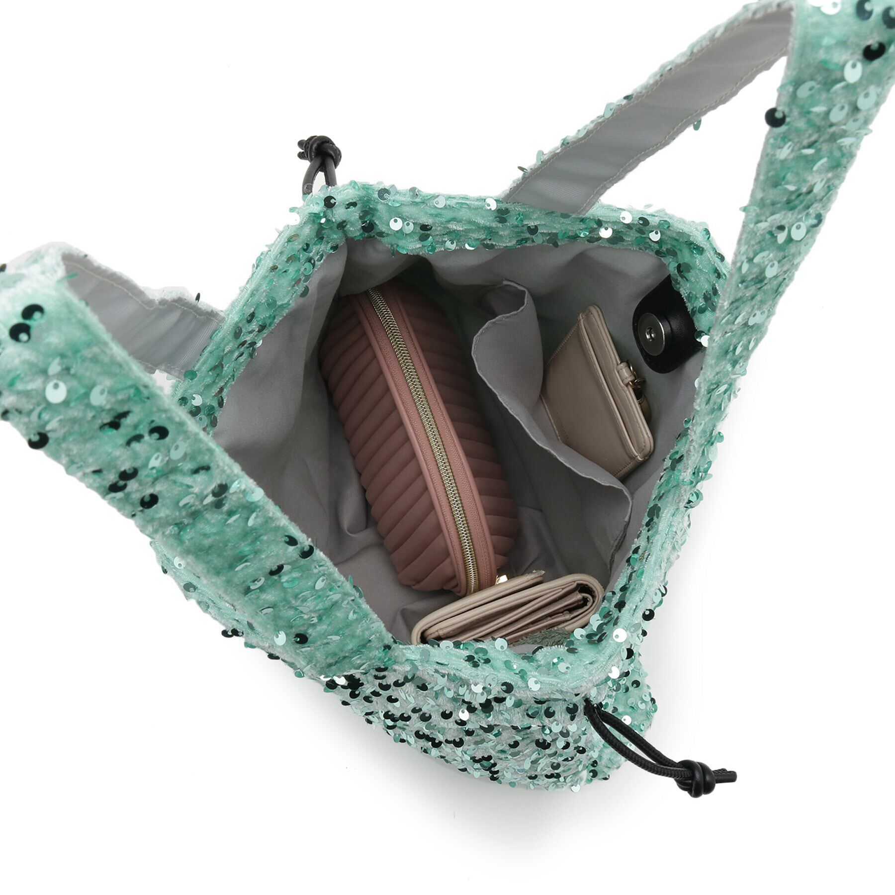 Dessin「【2WAY・軽量】スパンコールショルダー」|トートバッグ|