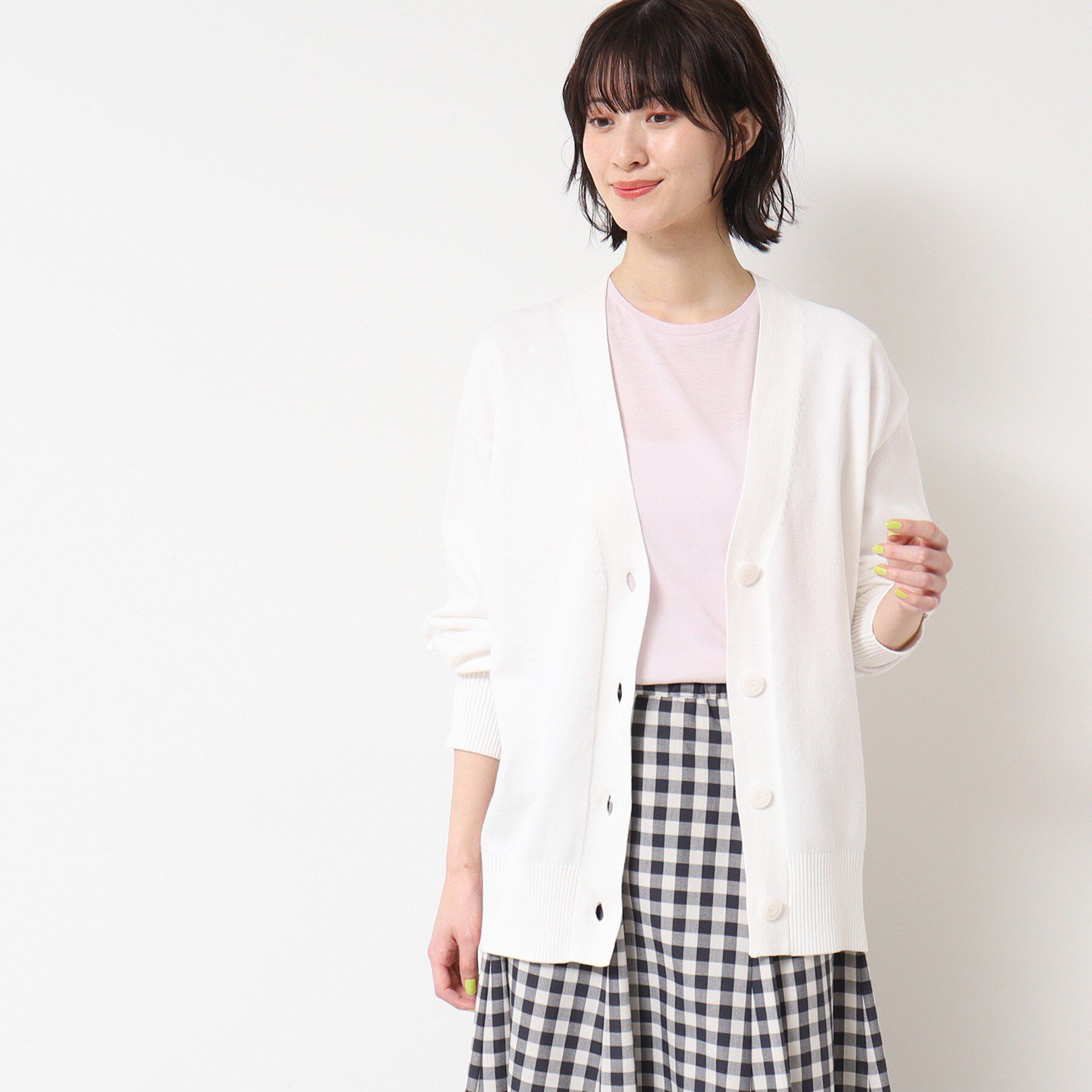 Dessin「【洗える】オーバーシルエットVネックカーディガン」|カーディガン|