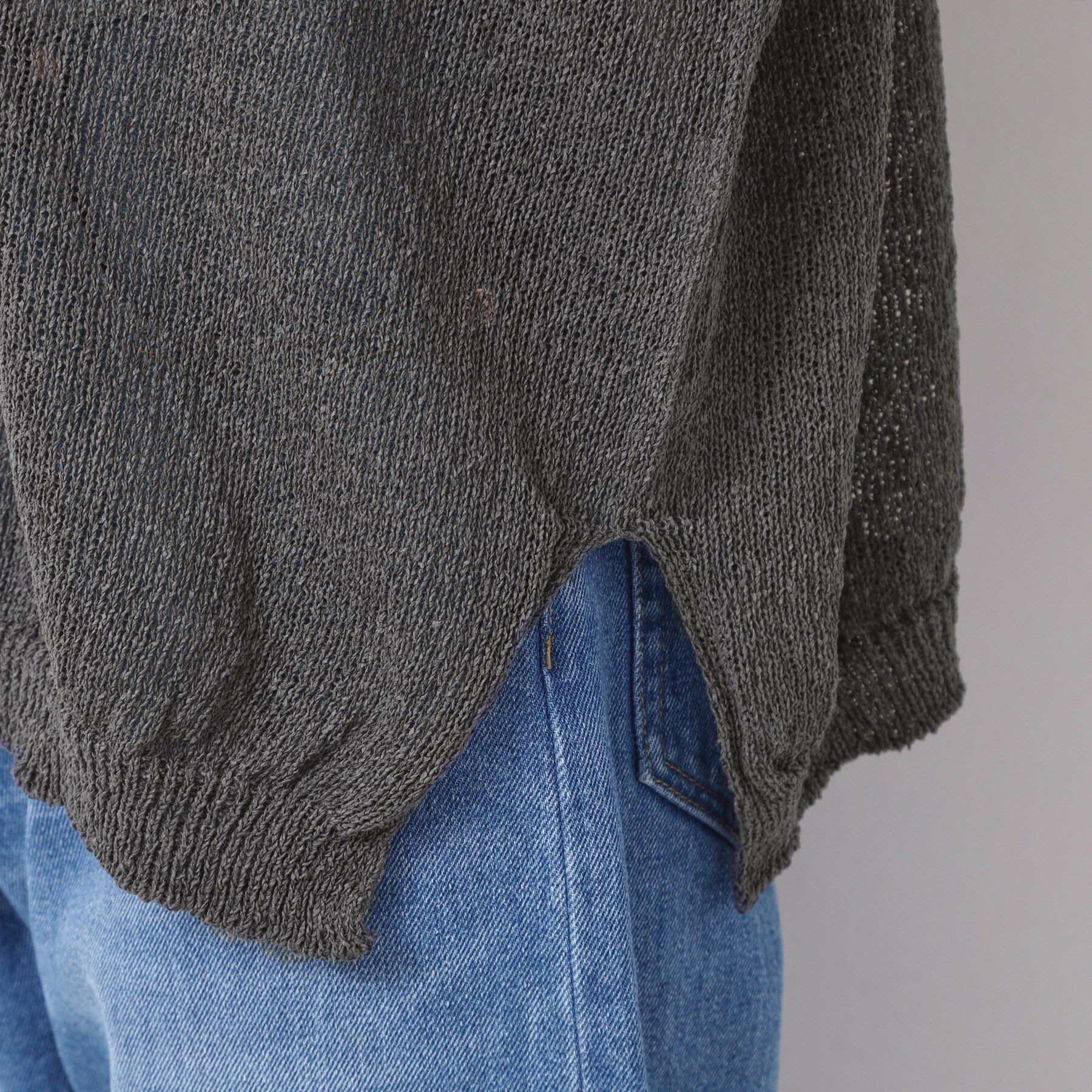 Dessin「【日本製・洗える】ニュアンスワイドプルオーバー」|ニット・セーター|