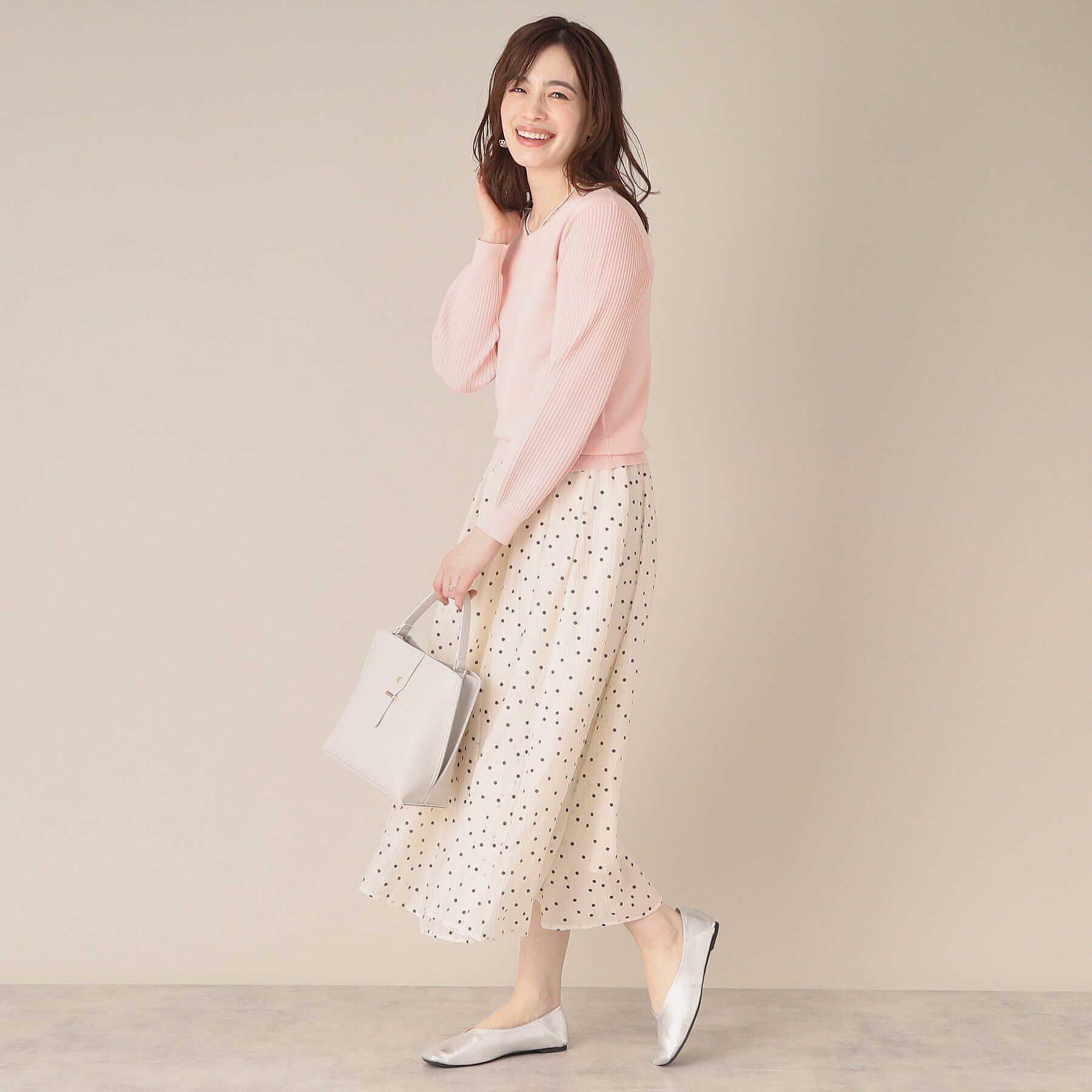 ITS&rsquo;DEMO「【アンチピリング／洗濯機OK】袖編地変化ニット」|ニット・セーター|