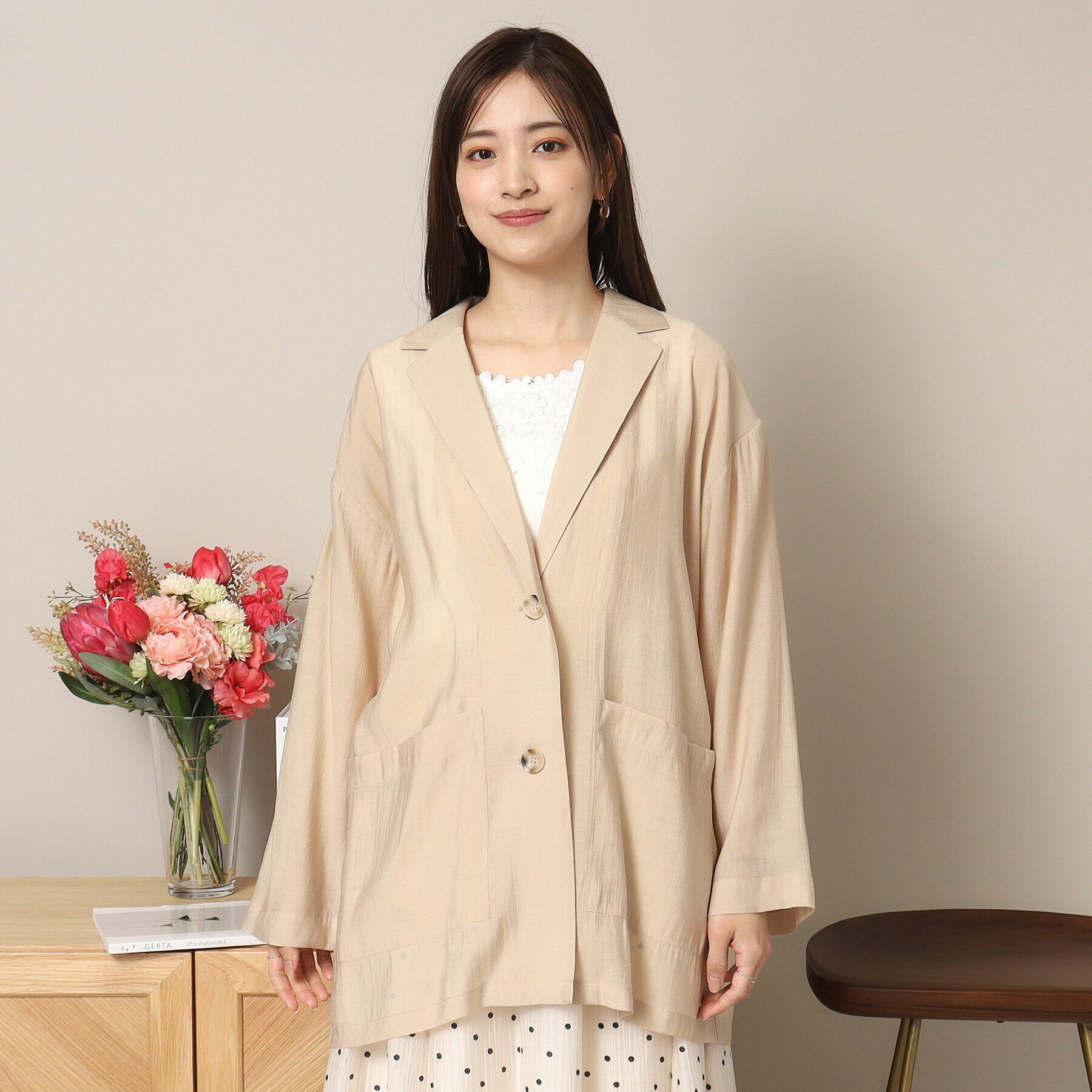 ITS&rsquo;DEMO「【手洗い可】シアージャケット」|テーラードジャケット|