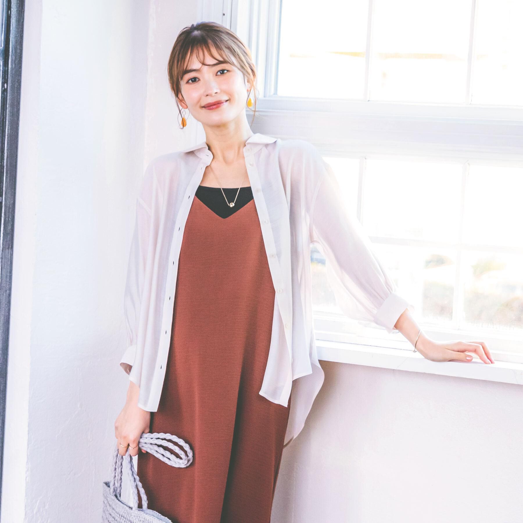 ITS&rsquo;DEMO「【手洗い可】シアーシャツ」|シャツ・ブラウス|