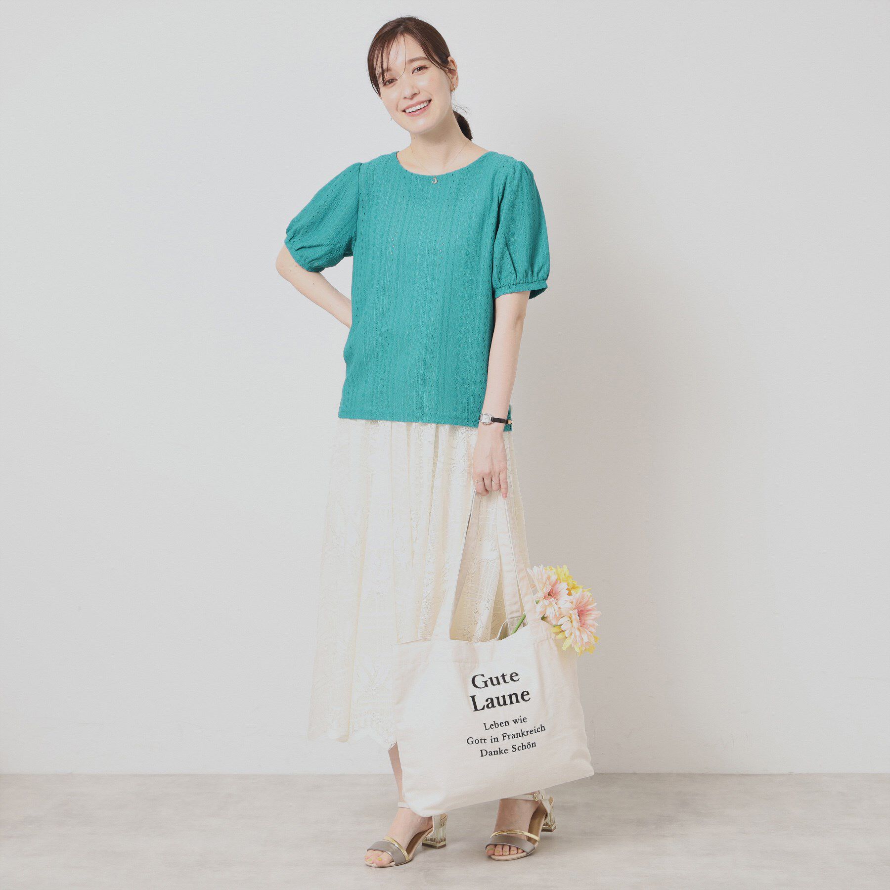 ITS&rsquo;DEMO「【手洗い可】レーシーふくれジャカードプルオーバー」|Tシャツ・カットソー|