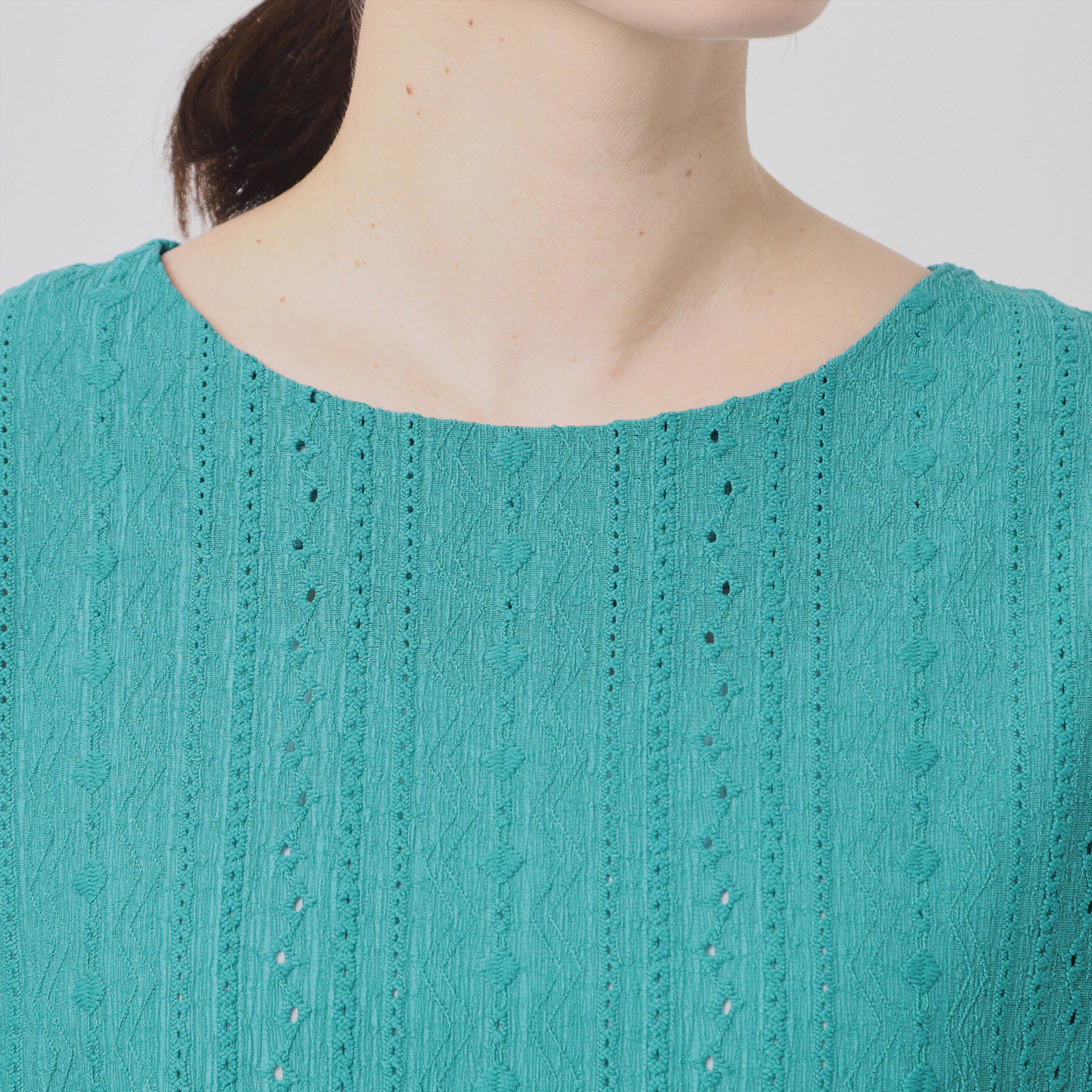 ITS&rsquo;DEMO「【手洗い可】レーシーふくれジャカードプルオーバー」|Tシャツ・カットソー|