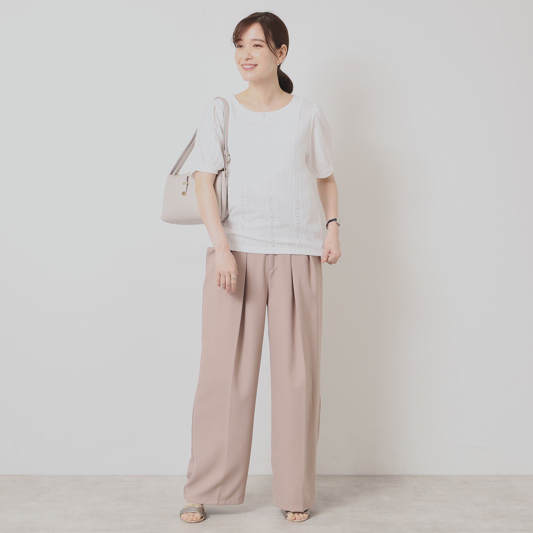 ITS&rsquo;DEMO「【手洗い可】レーシーふくれジャカードプルオーバー」|Tシャツ・カットソー|