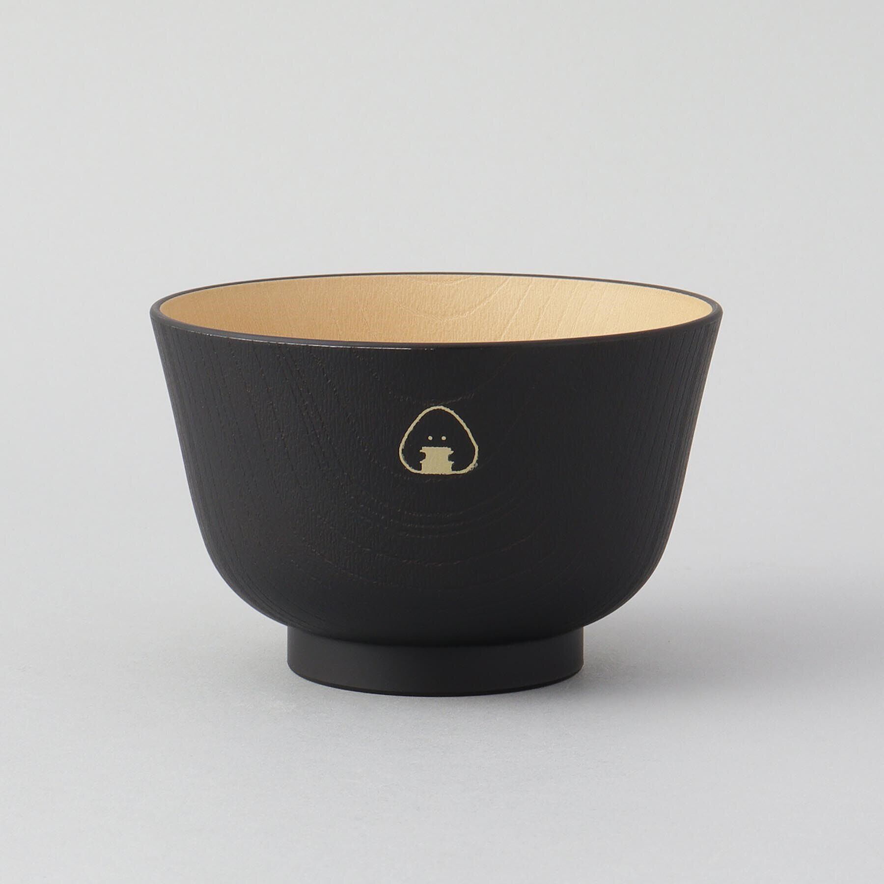 212 KITCHEN STORE「ぎゅっとおにぎりさん 抗菌汁椀 のり 黒」|食器・キッチングッズ|