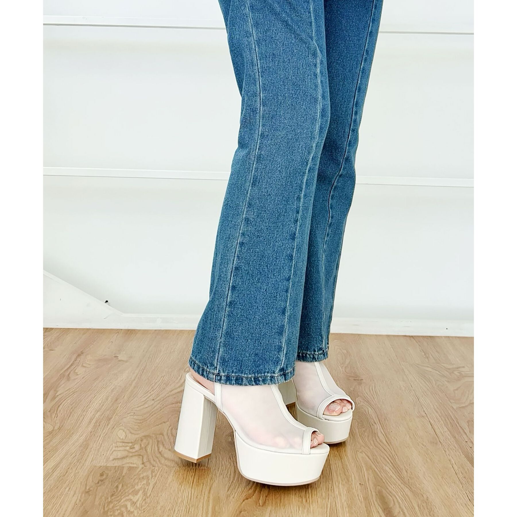 ESPERANZA「厚底ラク盛りブーツヒールサンダル」|ショートブーツ|