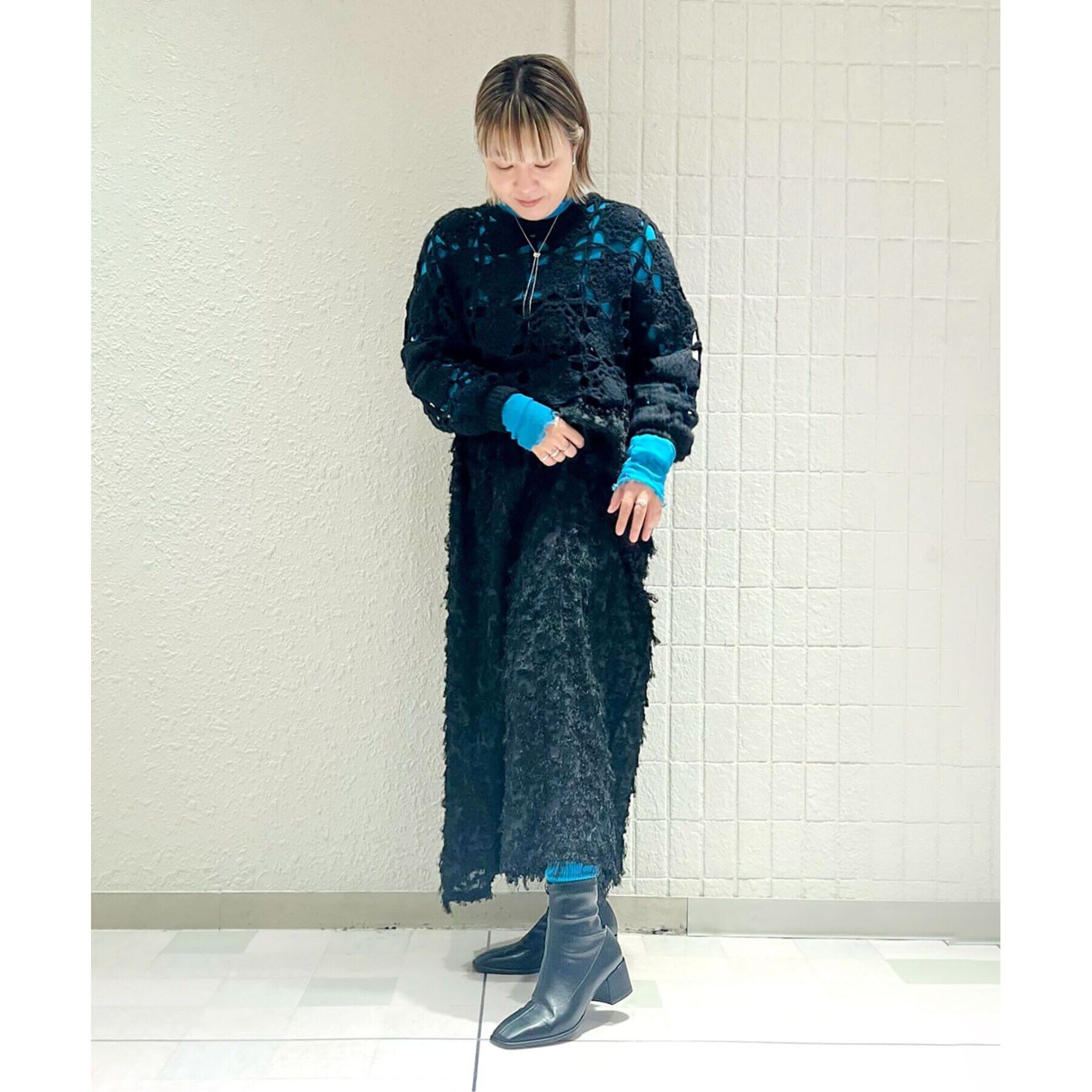 ESPERANZA「スクエアトゥストレッチショートブーツ」|ショートブーツ|