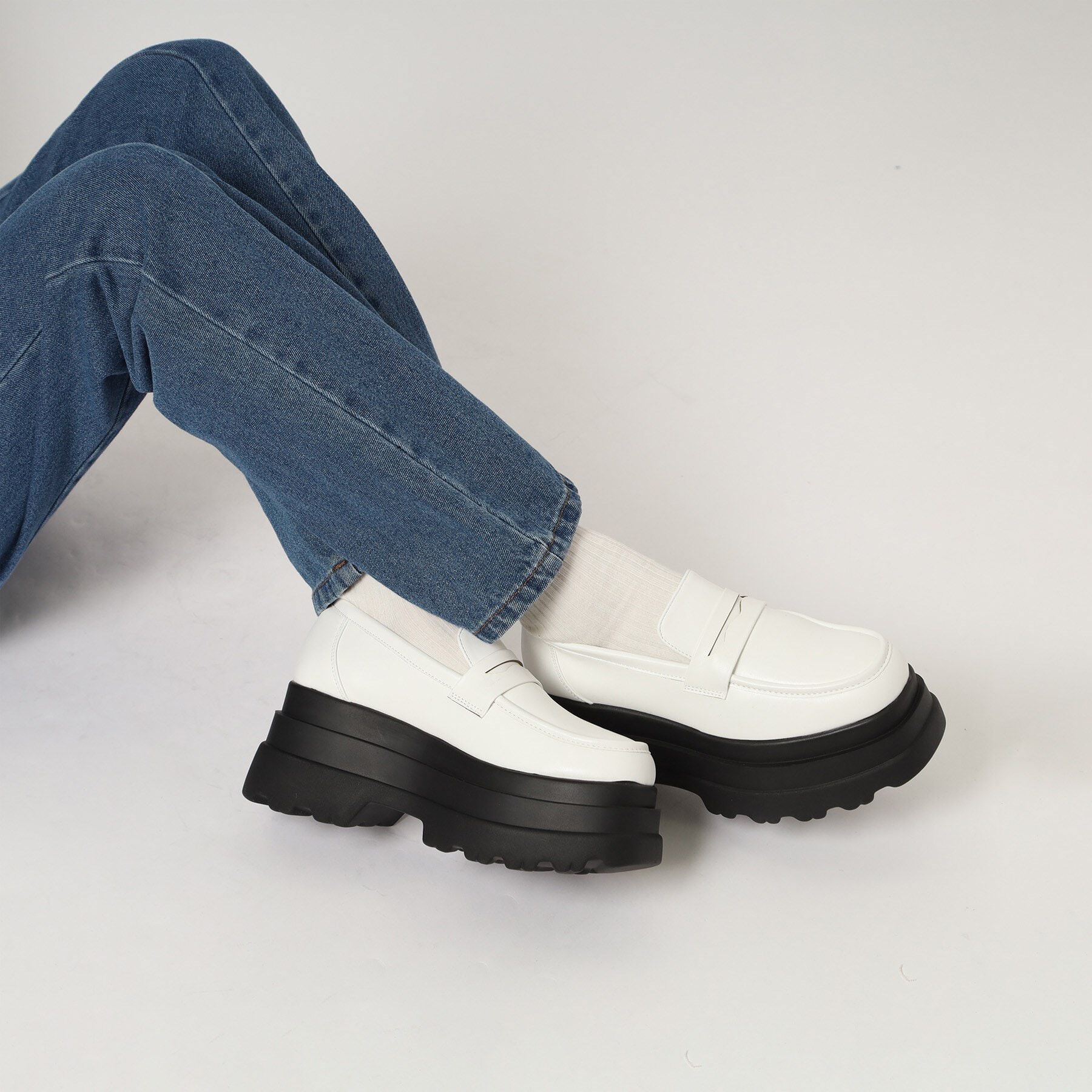 csT&P「厚底2段ソールローファーパンプス」|パンプス|