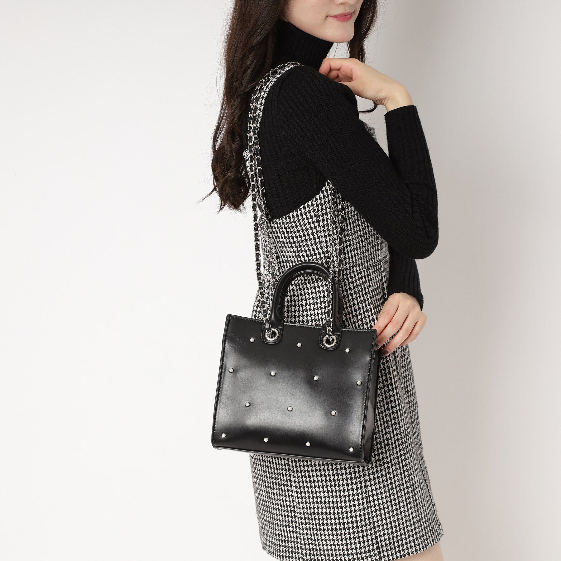 Ober Tashe「パール調2WAYトート」|トートバッグ|