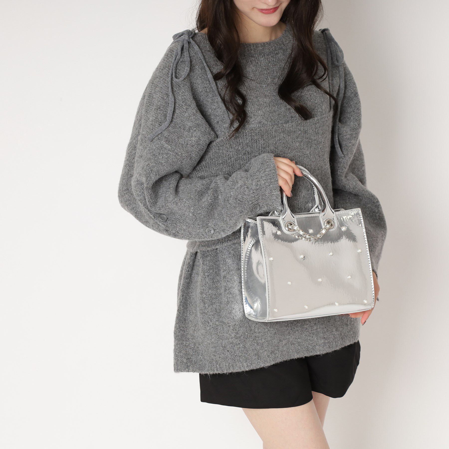 Ober Tashe「パール調2WAYトート」|トートバッグ|