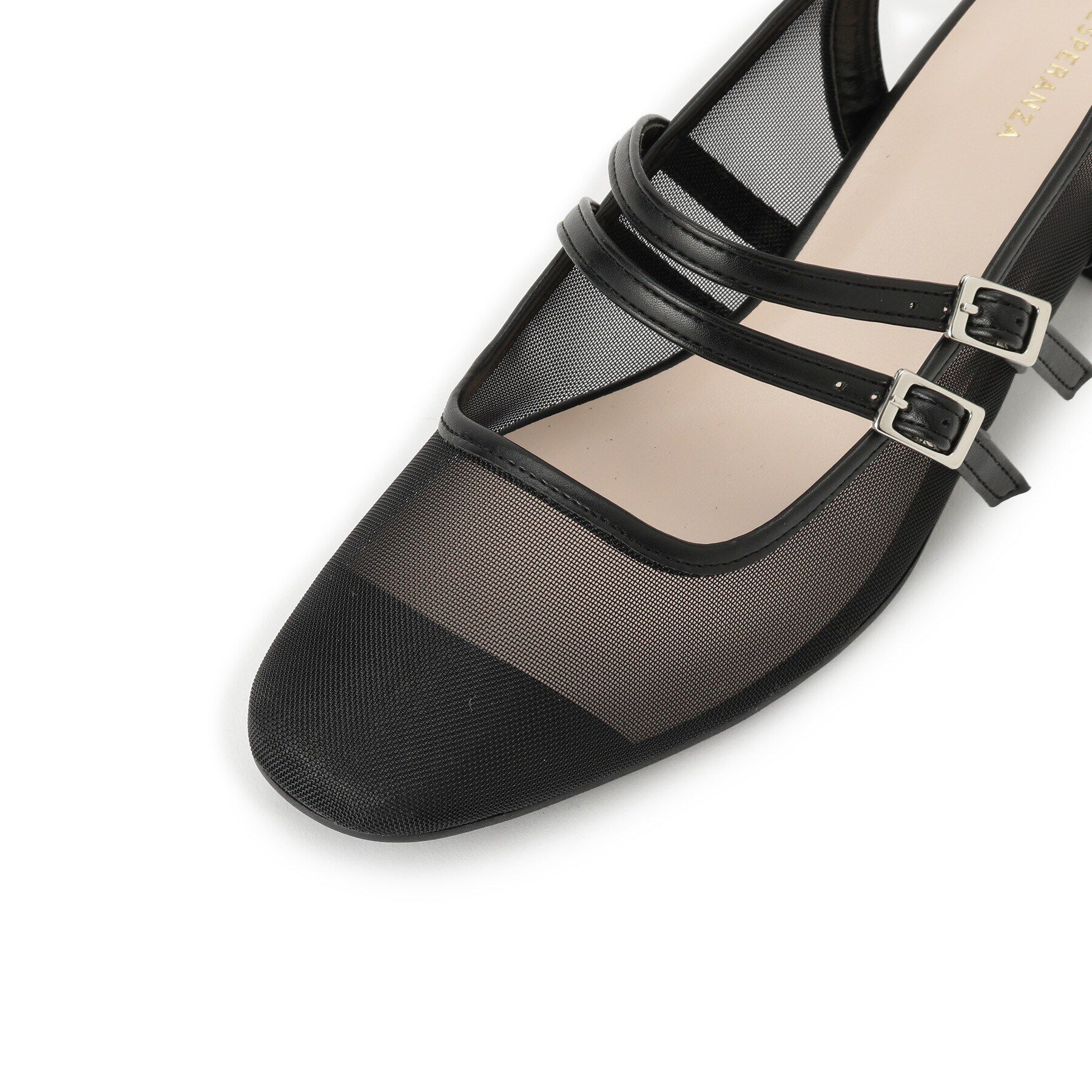 ESPERANZA「ダブルベルトメッシュパンプス」|パンプス|