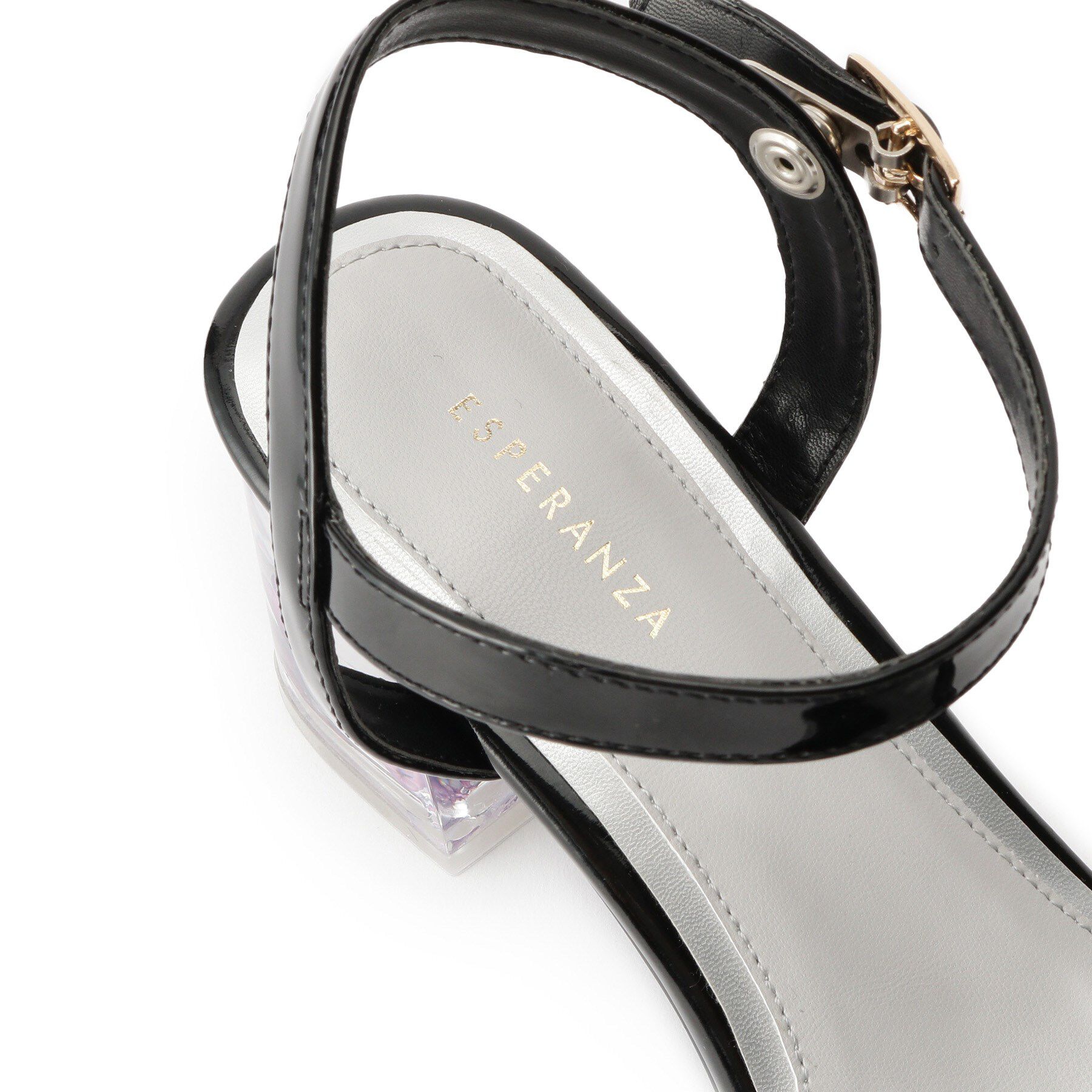 ESPERANZA「フラワークリアヒールサンダル」|サンダル|