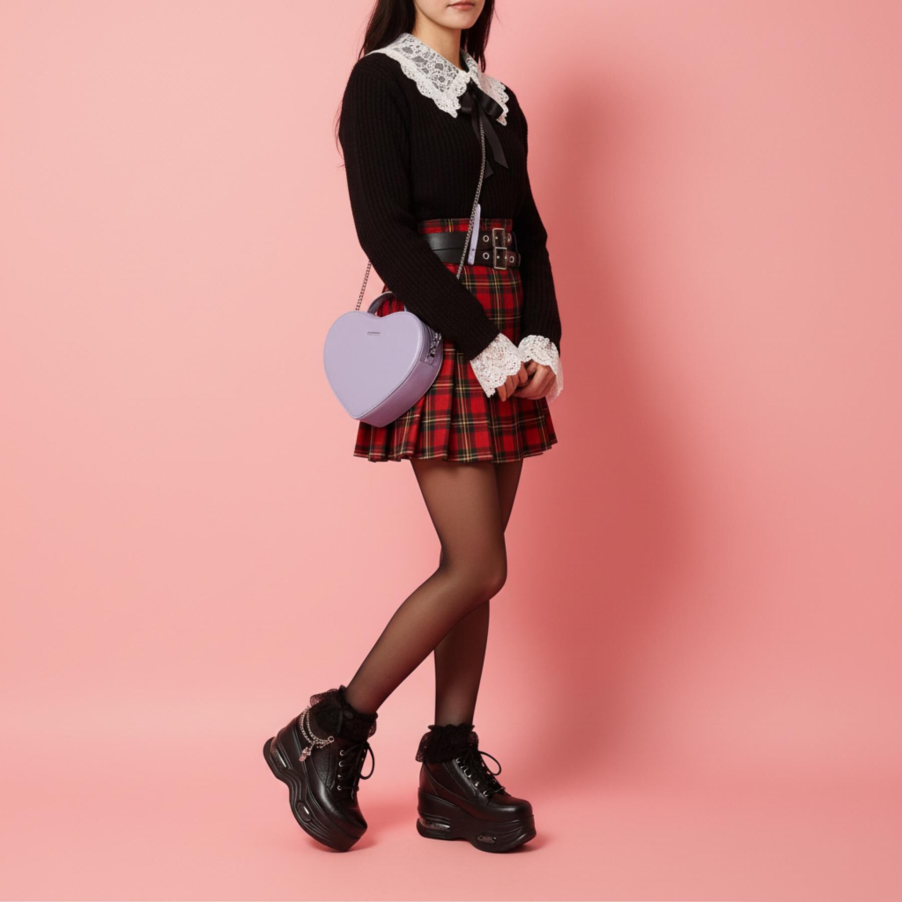 csT&P「十字架チェーン付き厚底スニーカー」|スニーカー|